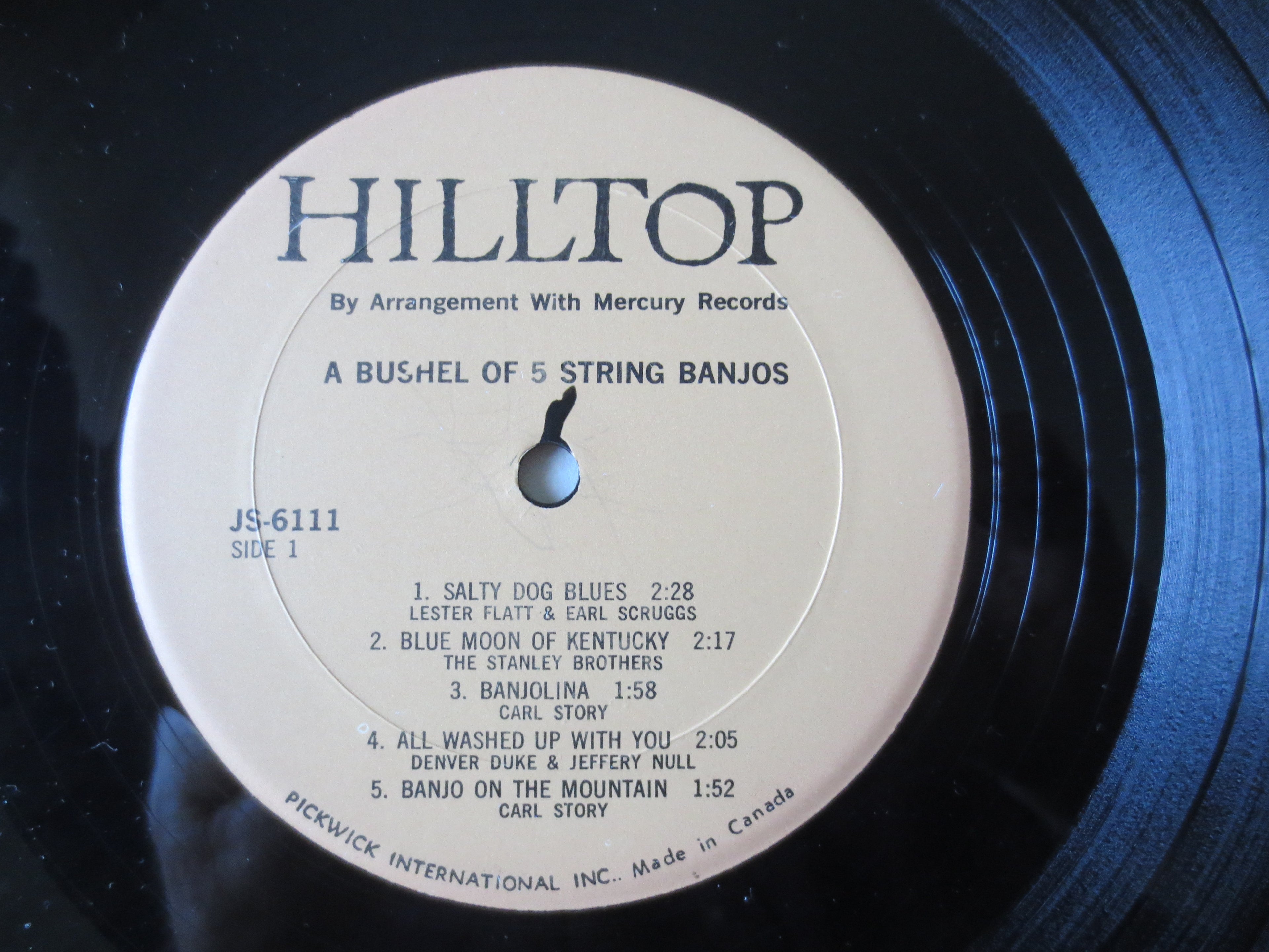 A Bushel of Five String Banjos (1972) Vinyl LP