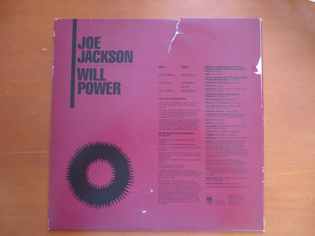 Joe Jackson – Will Power (1987) Vinyl LP