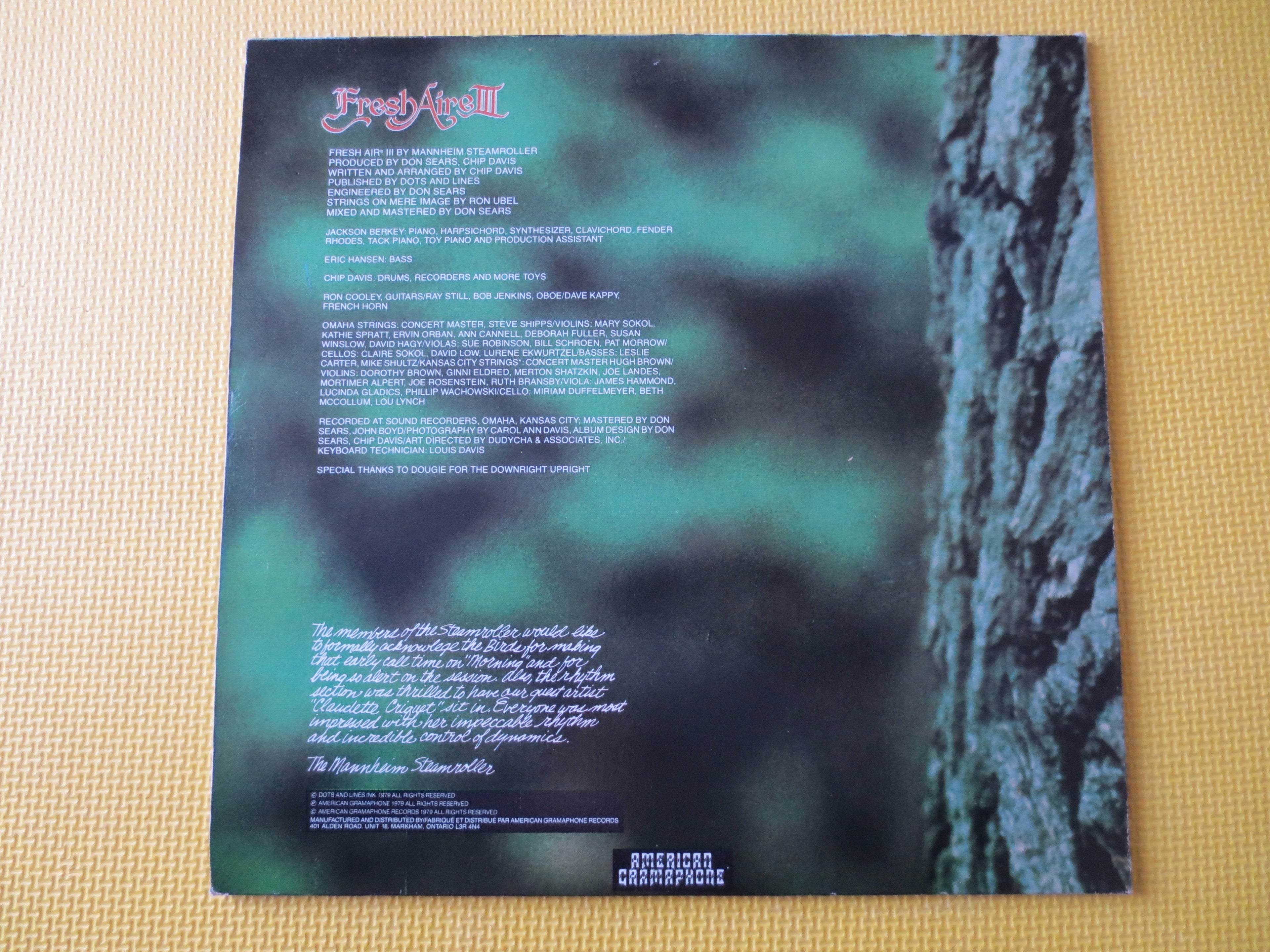 Mannheim Steamroller – Fresh Aire III (1979) Vinyl LP