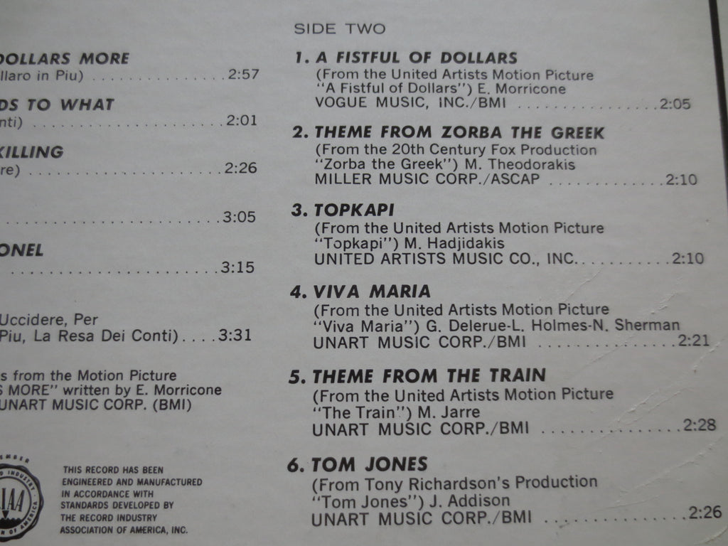 Leroy Holmes & His Orchestra – For a Few Dollars More (1967) Vinyl LP