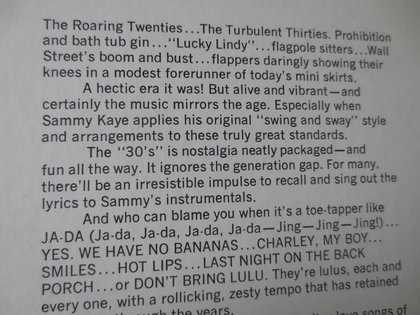 SAMMY KAYE, The 30's Are Here To Stay, Sammy Kaye Records, Sammy Kaye Albums, Swing Records, Swing Albums, 1968 Records