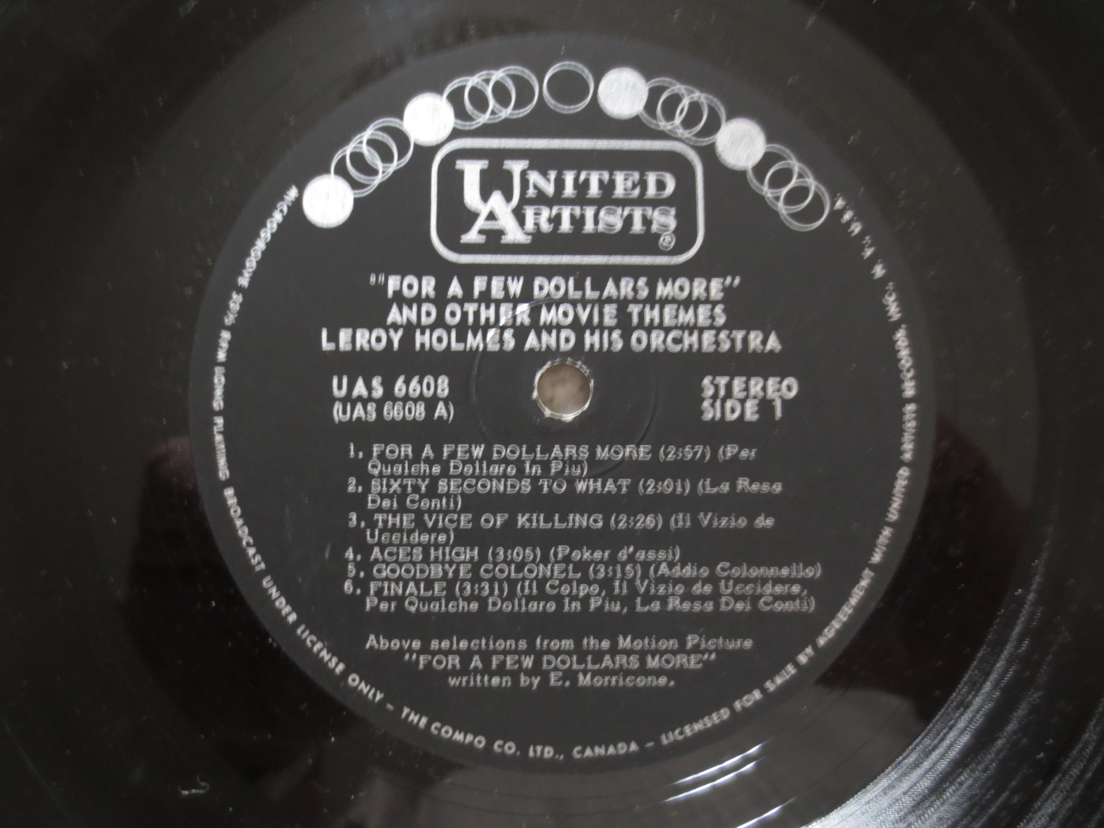 Leroy Holmes & His Orchestra – For a Few Dollars More (1967) [Vinyl LP]