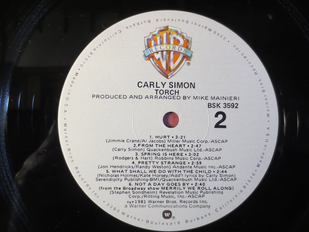 Carly Simon – Torch (1981) Vinyl LP