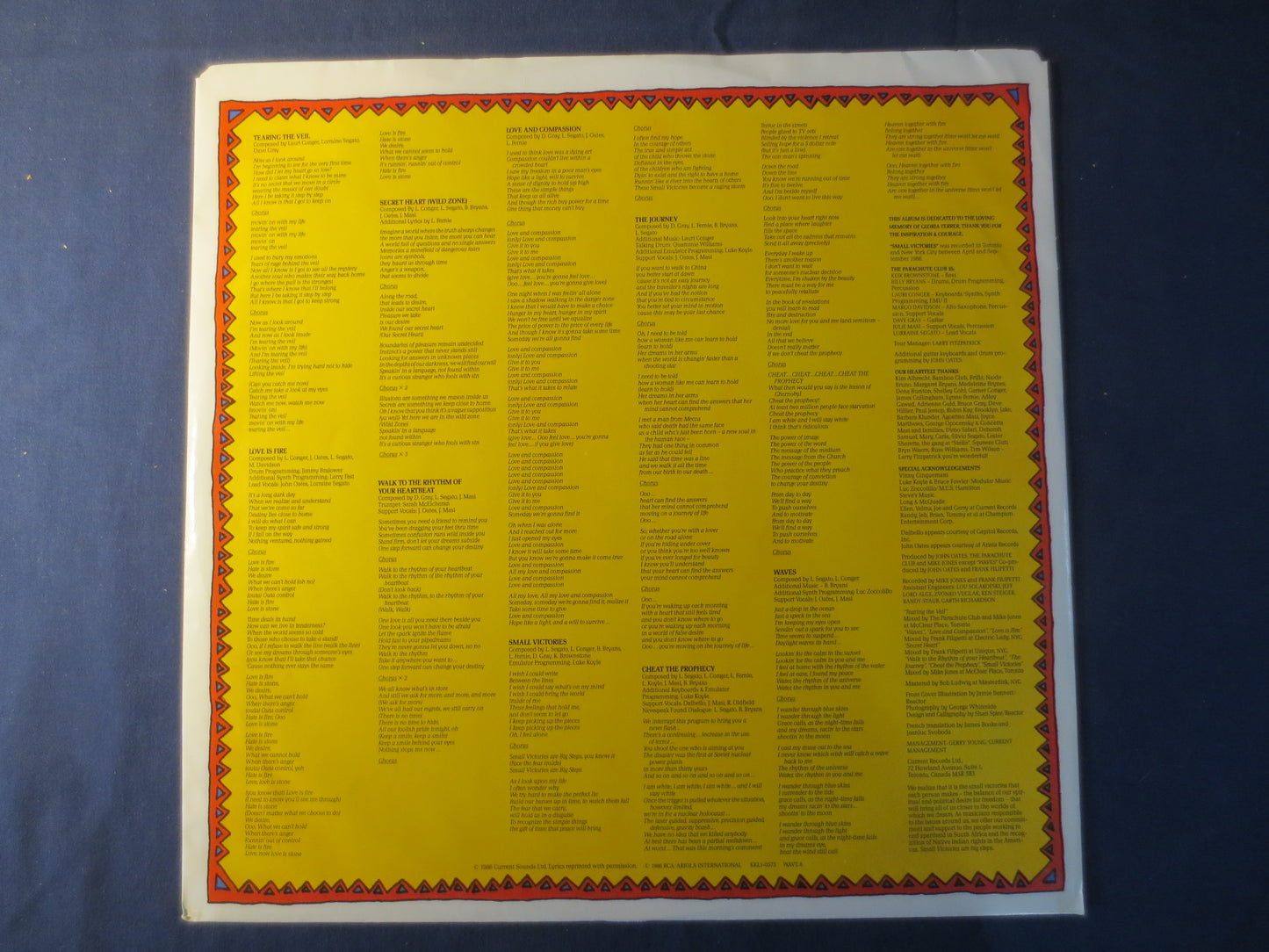 The PARACHUTE CLUB, Small VICTORIES, Pop Record, Rock Record, Vintage Vinyl, Record, Vinyl Record, Vinyl Lp, 1986 Records