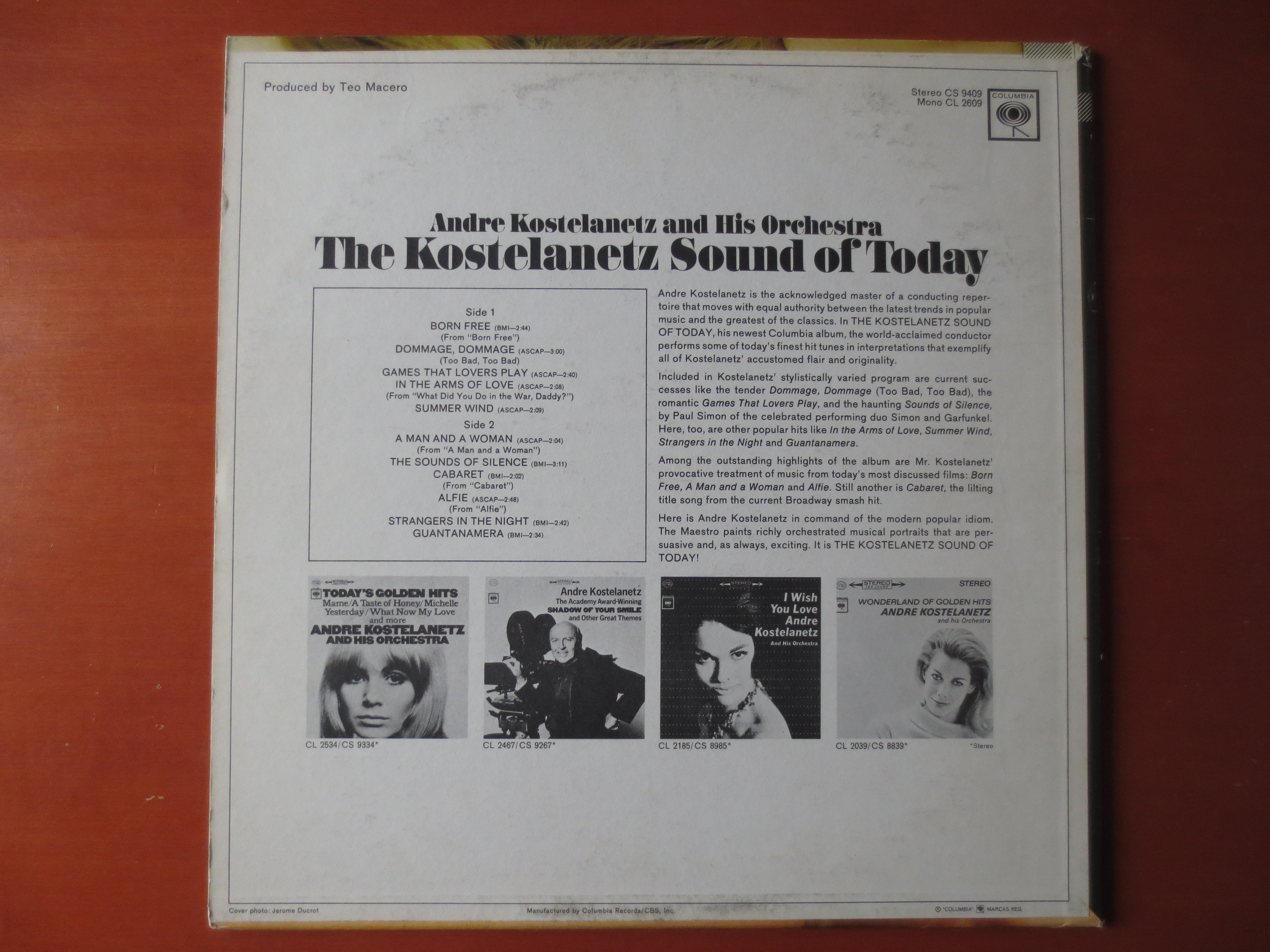 André Kostelanetz – Sound of Today (1967) Vinyl LP