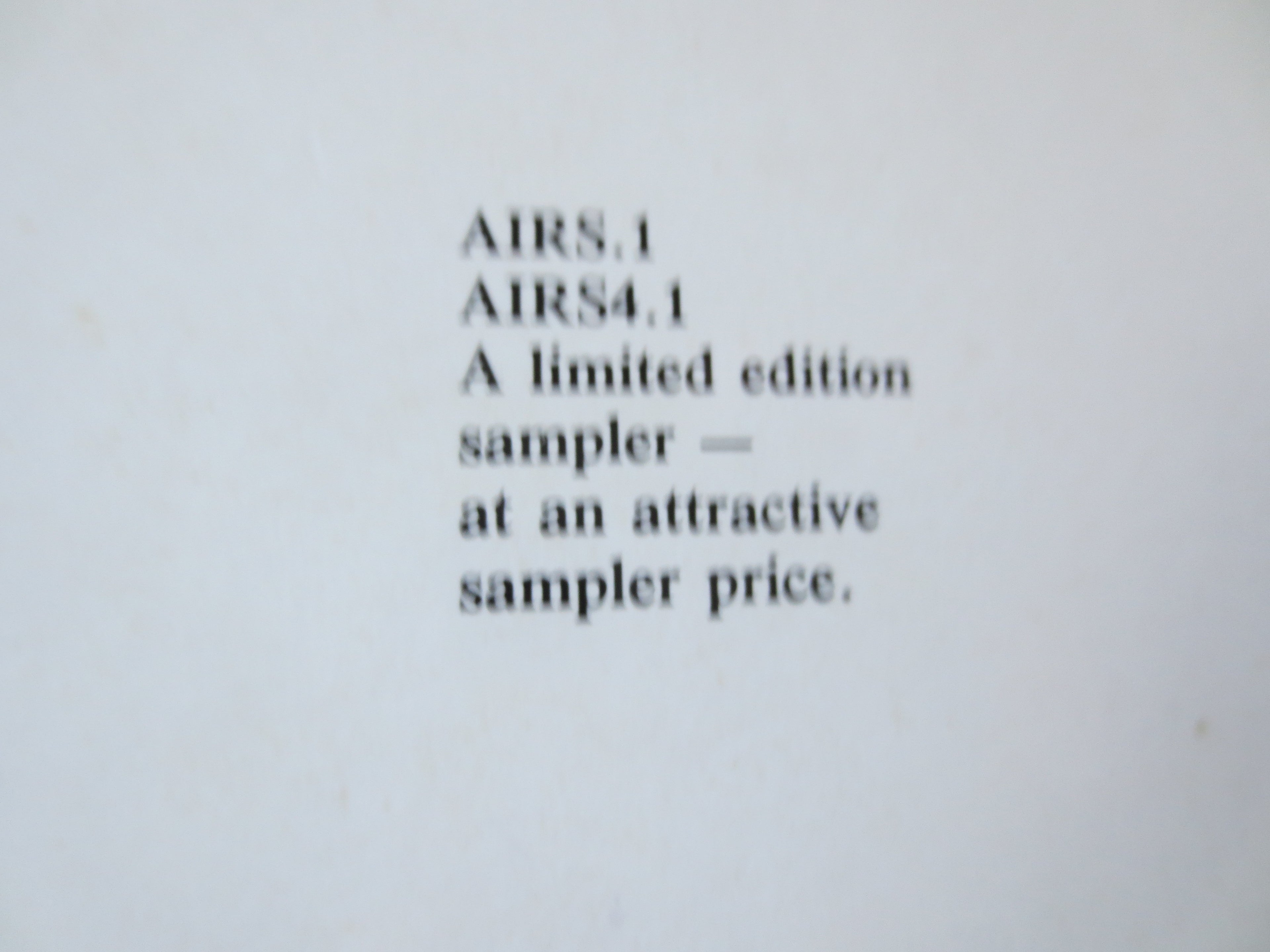 A New Age in Music – Sampler (1986) Vinyl LP