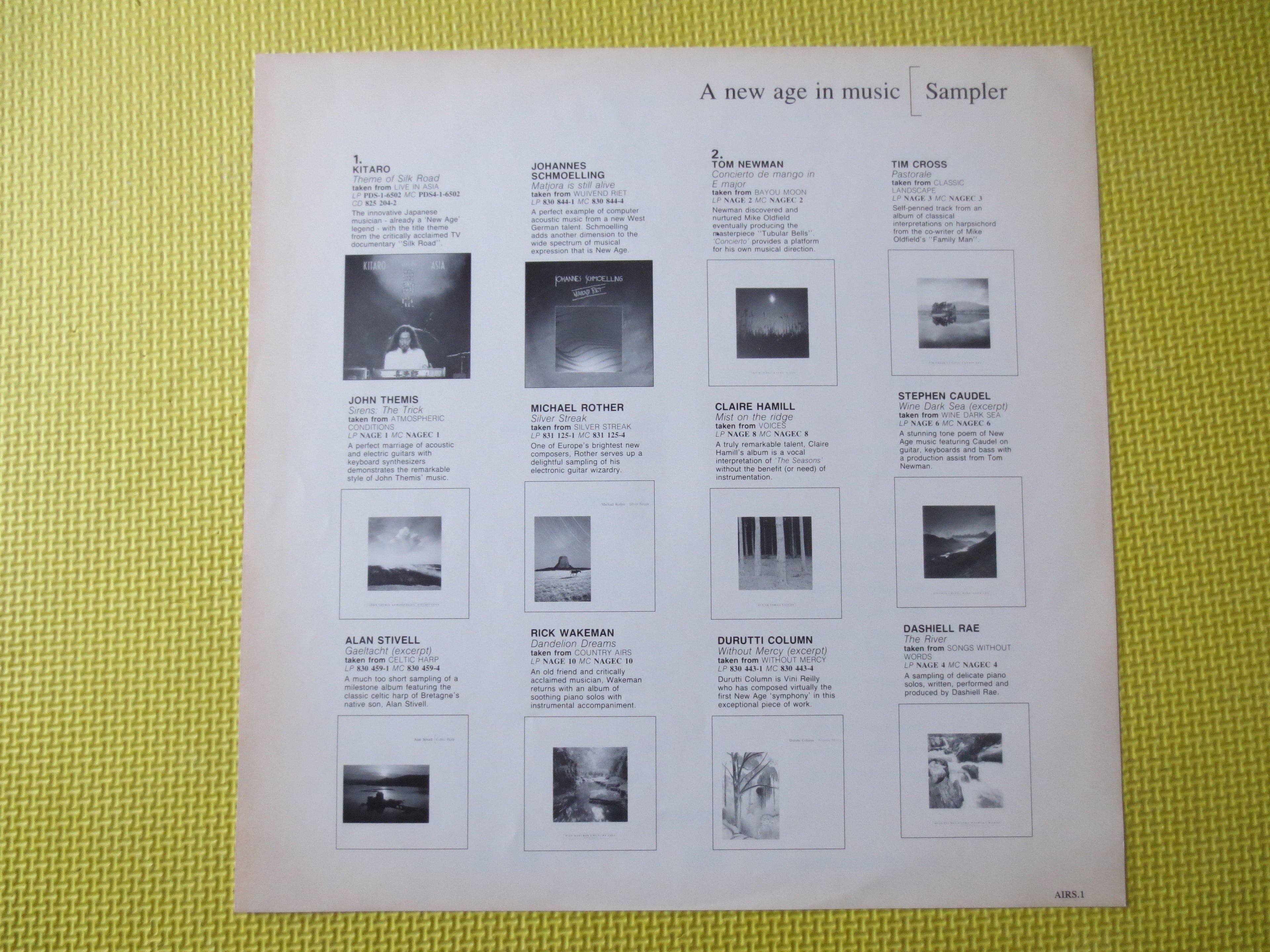 A New Age in Music – Sampler (1986) Vinyl LP