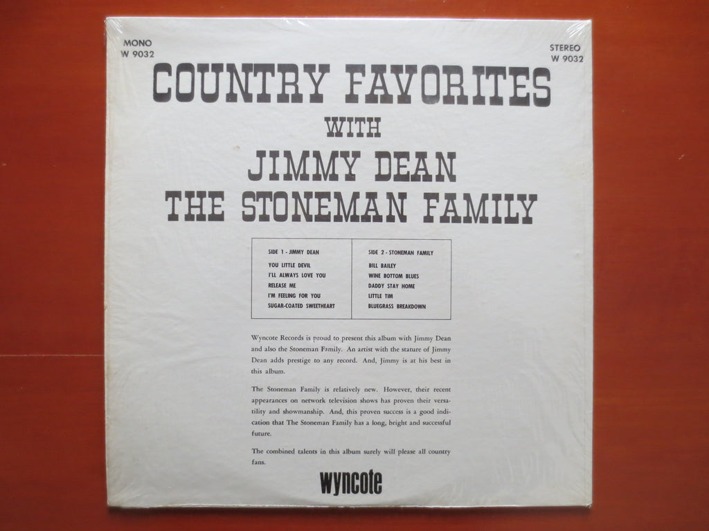 Jimmy Dean – Country Favorites (1964) Vinyl LP