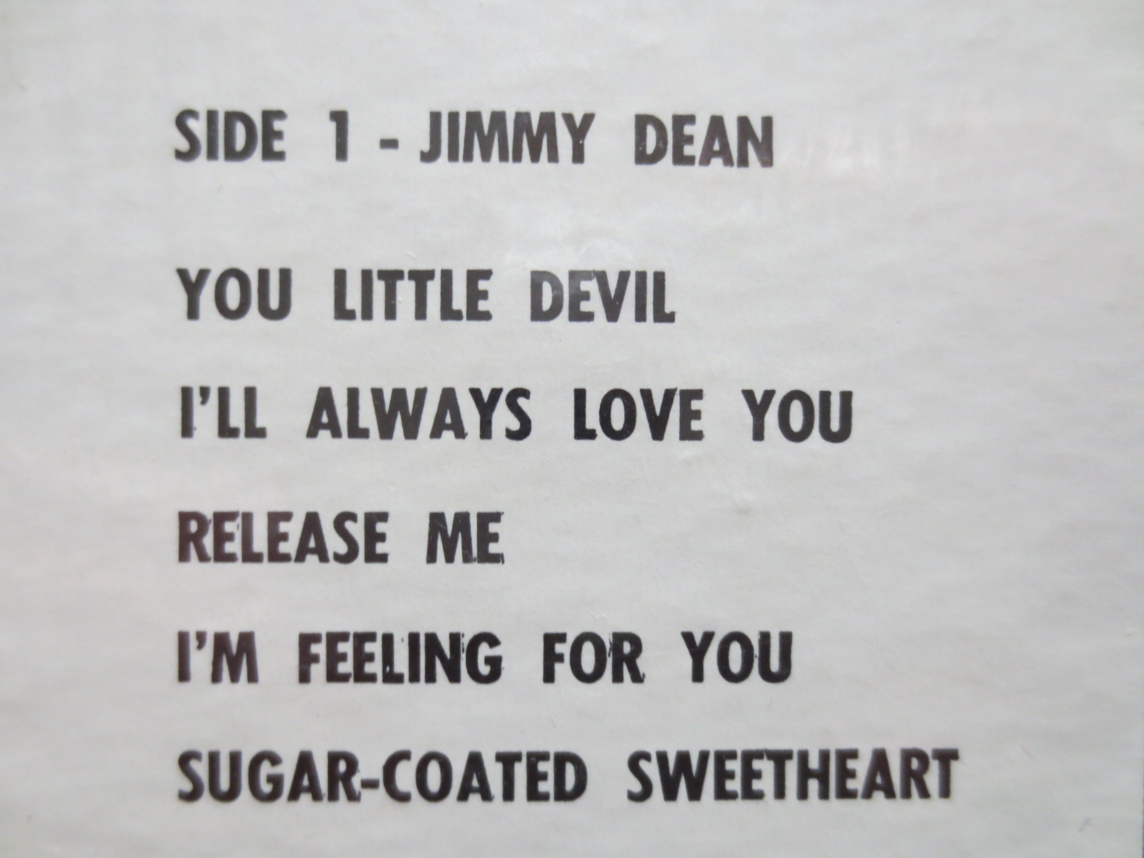Jimmy Dean – Country Favorites (1964) Vinyl LP