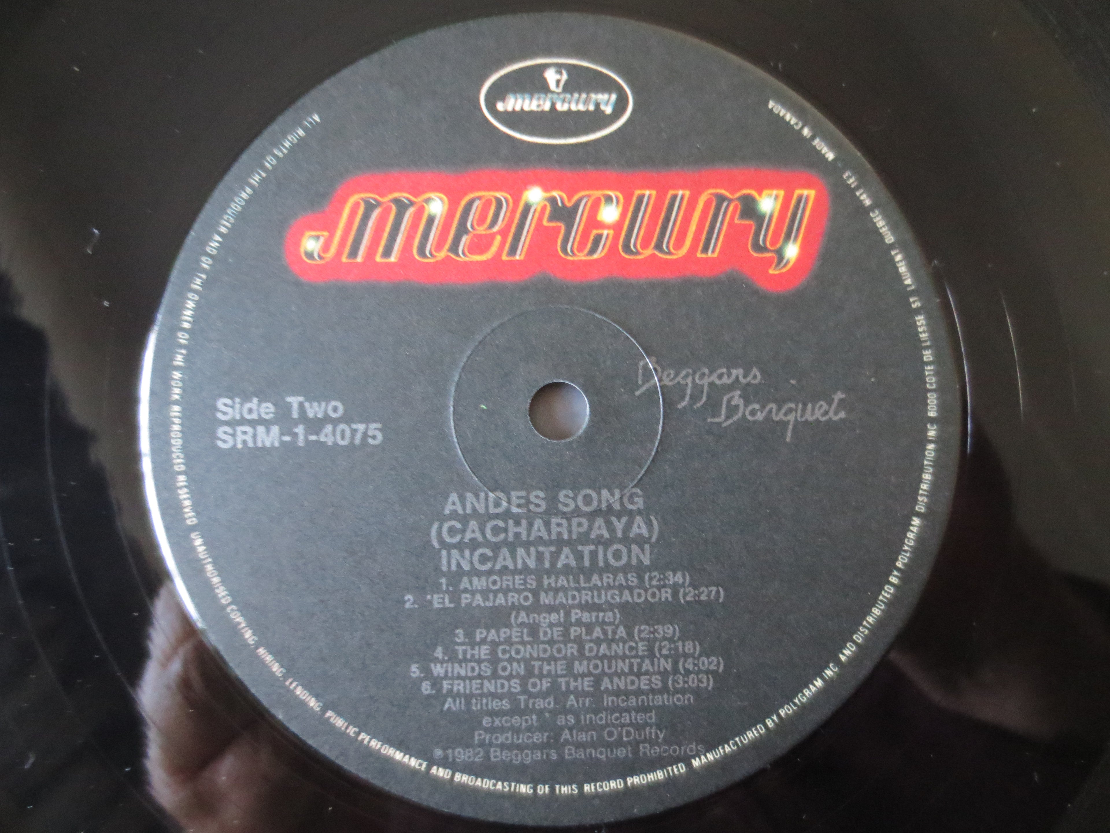 Incantation – Cacharpaya (Andes Pumpsá Dèsi) (1983) Vinyl LP