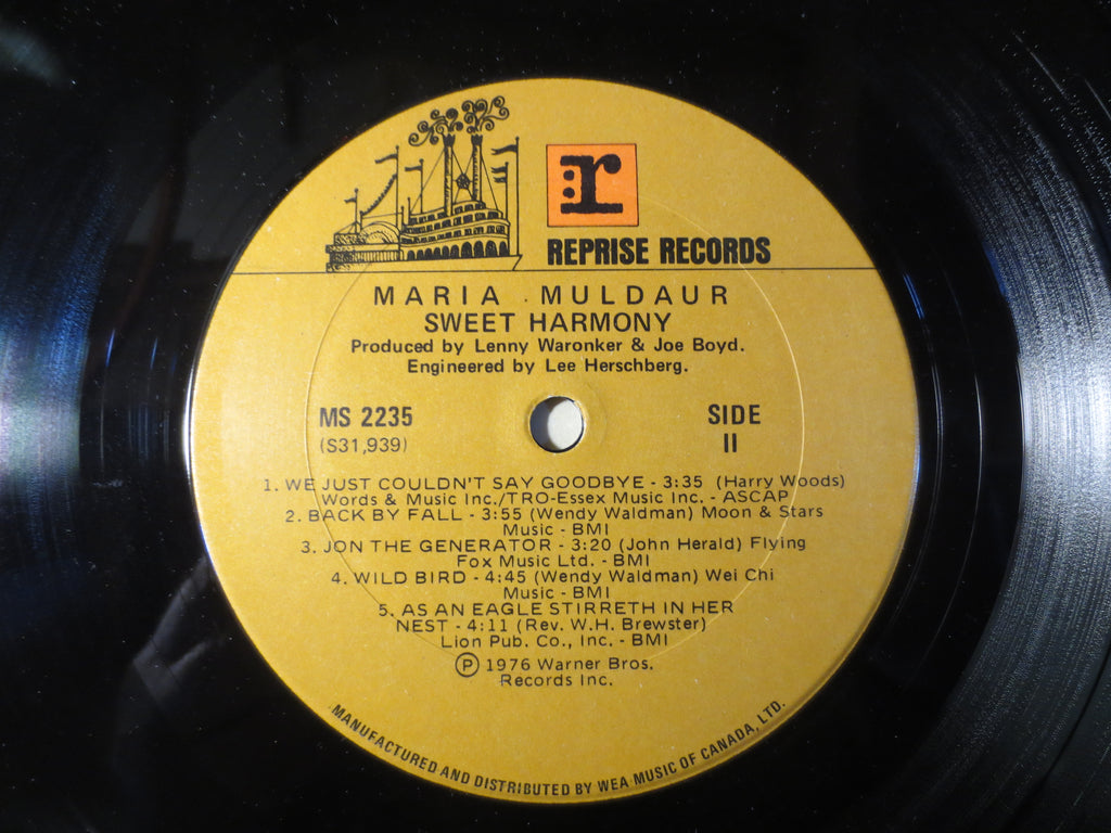 Maria Muldaur – Sweet Harmony (1976) Vinyl LP