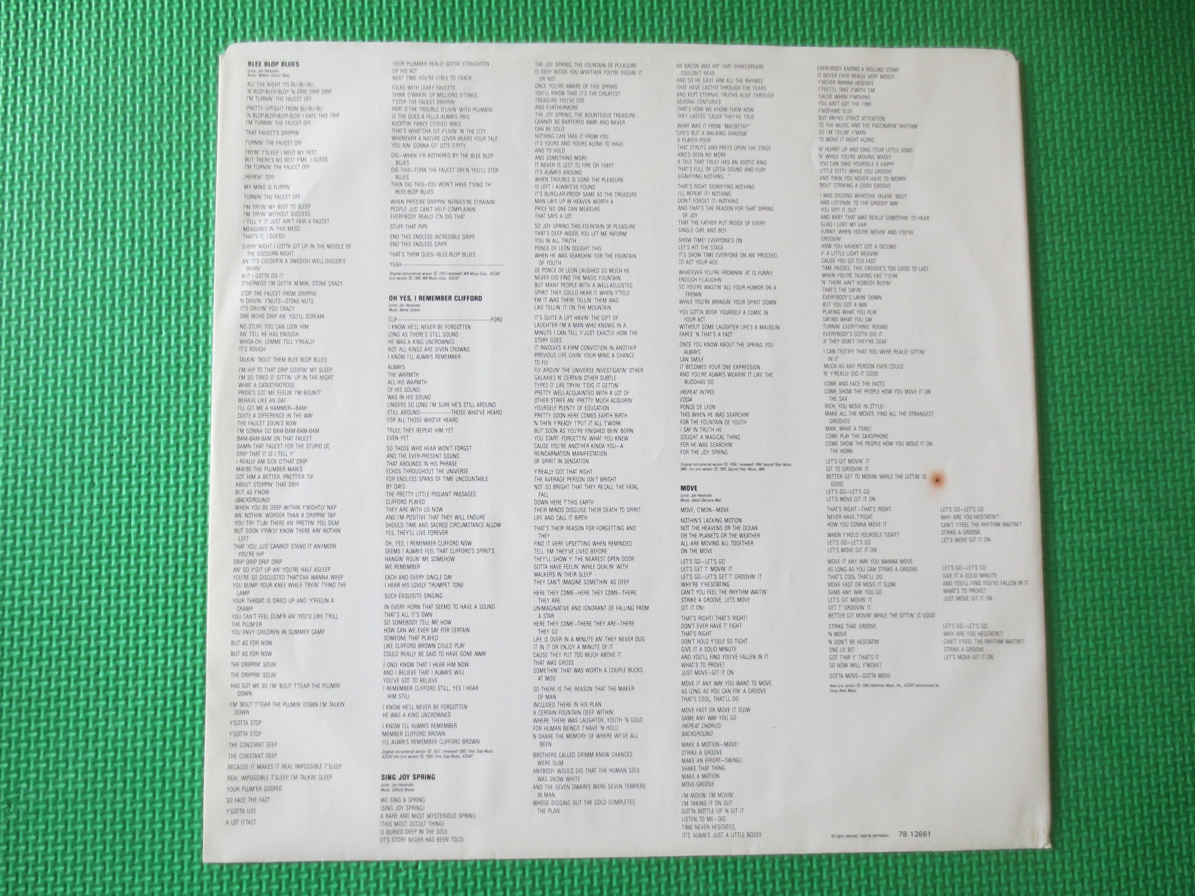 The Manhattan Transfer – Vocalese (1985) Vinyl LP