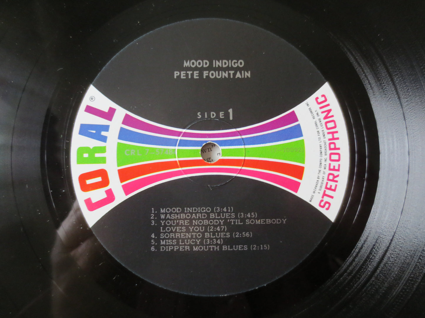 PETE FOUNTAIN, MOOD Indigo, Pete Fountain Record, Jazz Record, Vintage Vinyl, Pete Fountain Albums, Vinyl Lp,, 1966 Records