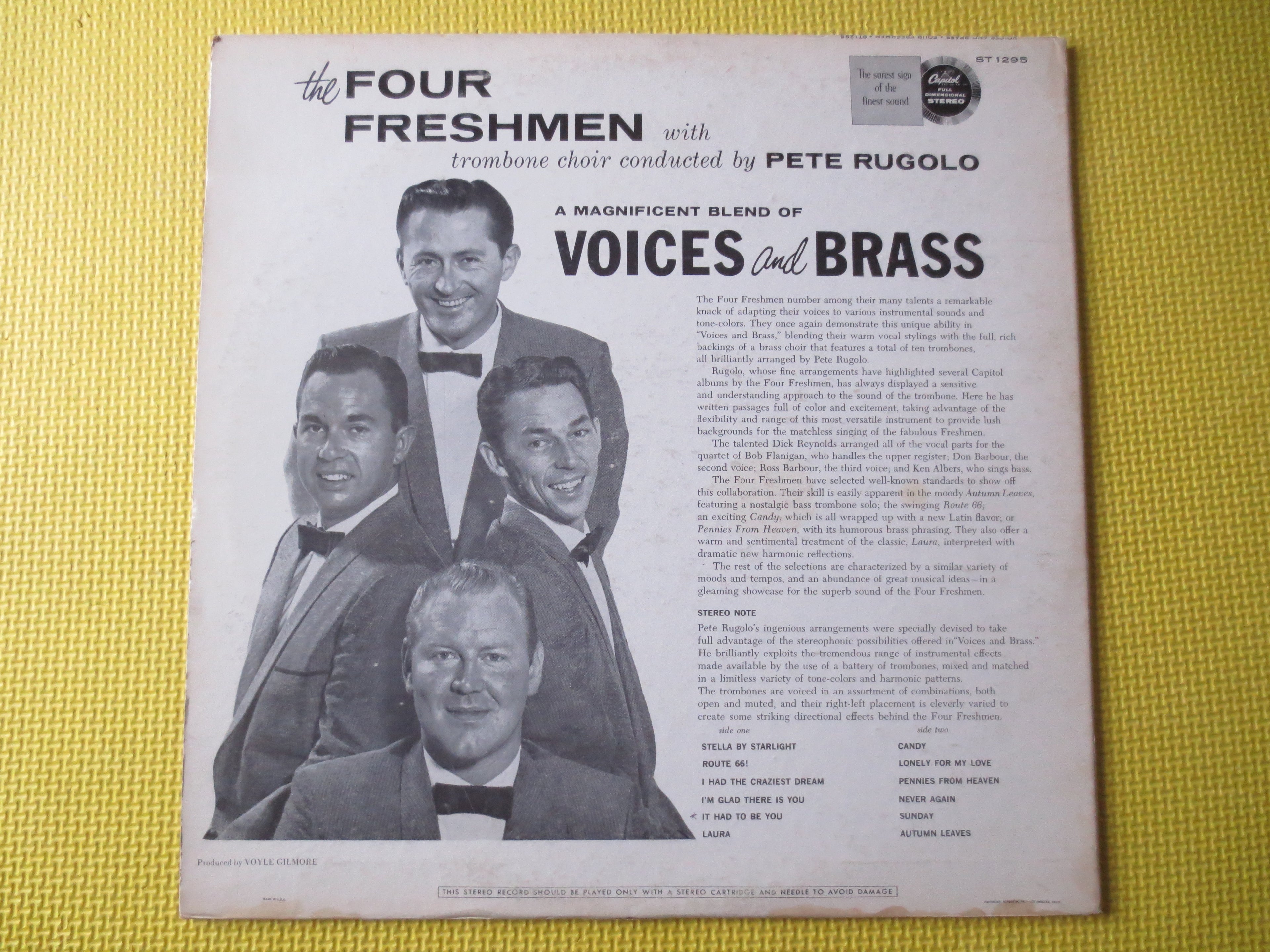 The Four Freshmen – Voices and Brass (1960) Vinyl LP