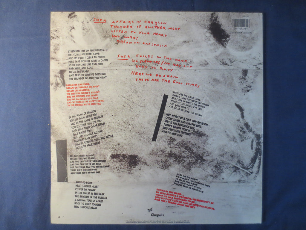 Refugee – Affairs in Babylon (1985) [Vinyl LP]