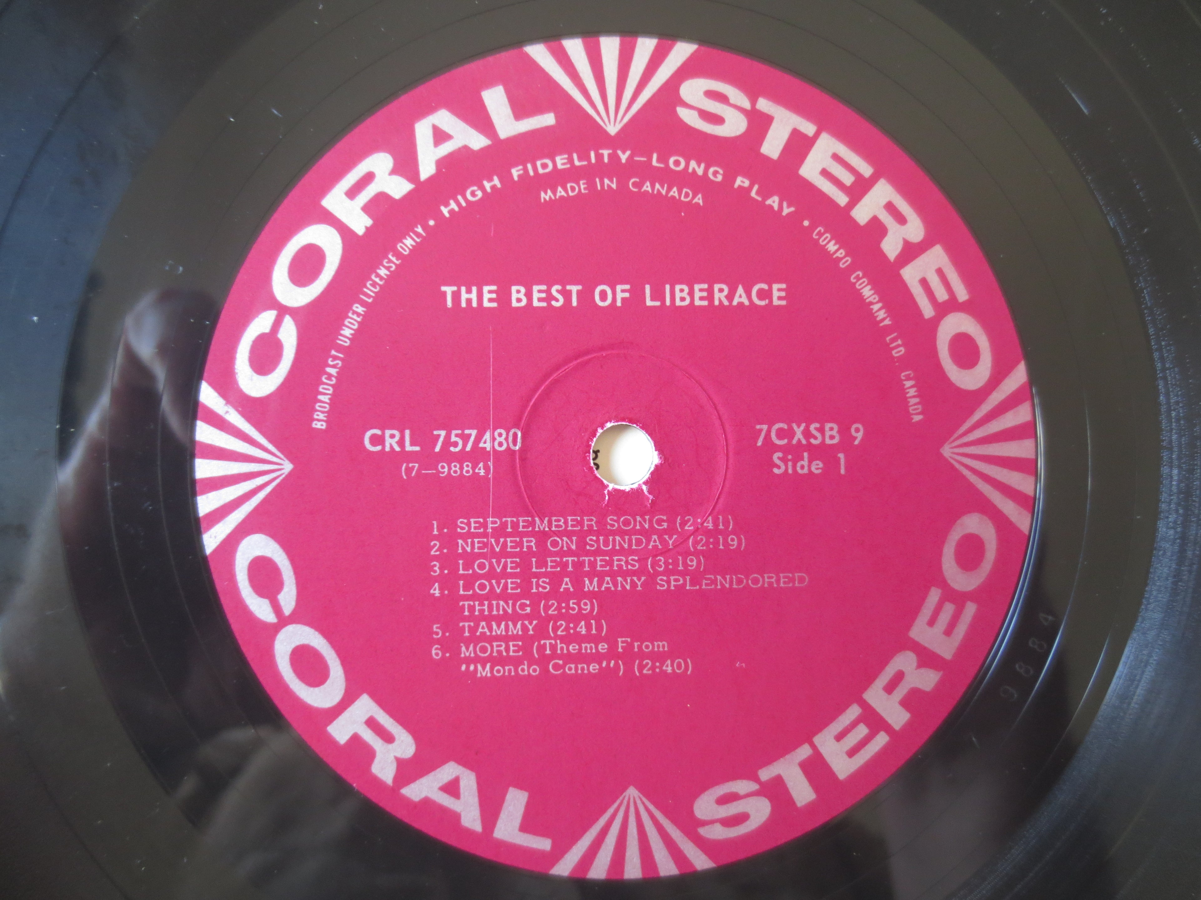 Liberace – The Best of Liberace (1965) Vinyl 2xLP