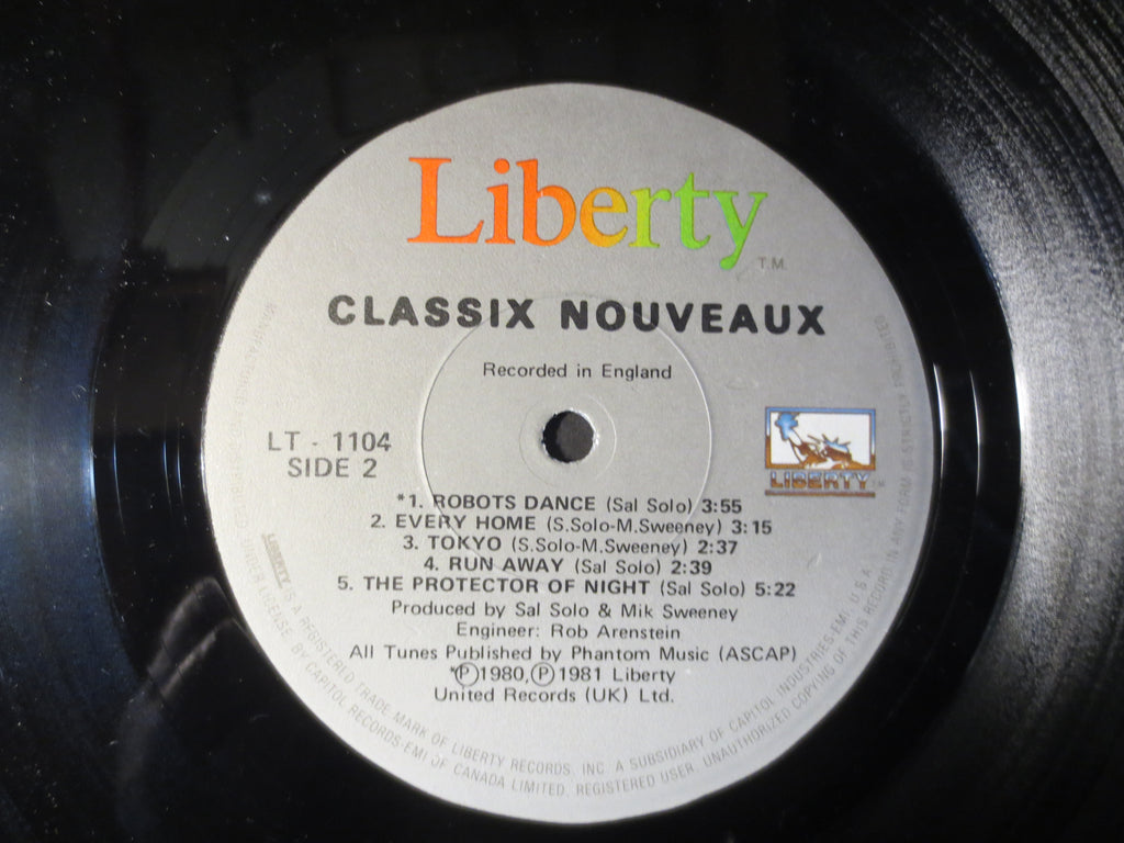Classix Nouveaux – Classix Nouveaux (1981) Vinyl LP