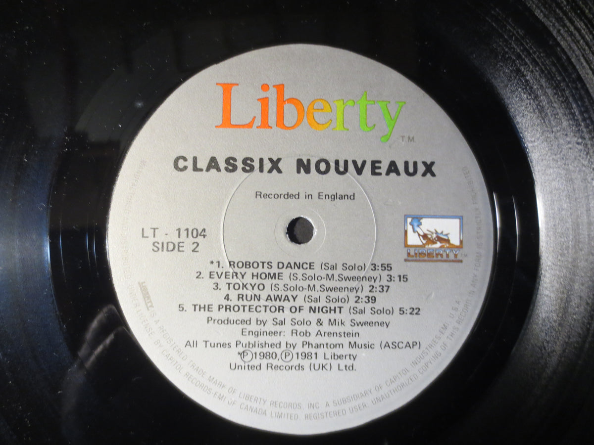 Classix Nouveaux – Classix Nouveaux (1981) Vinyl LP