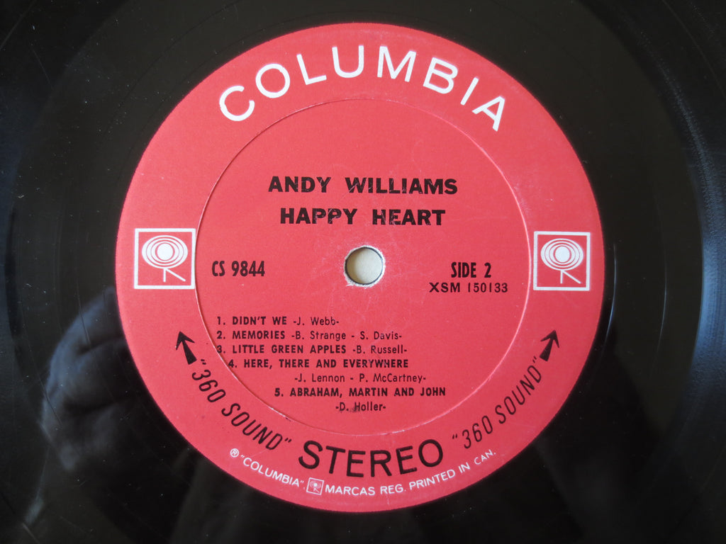 Andy Williams – Happy Heart (1969) Vinyl LP