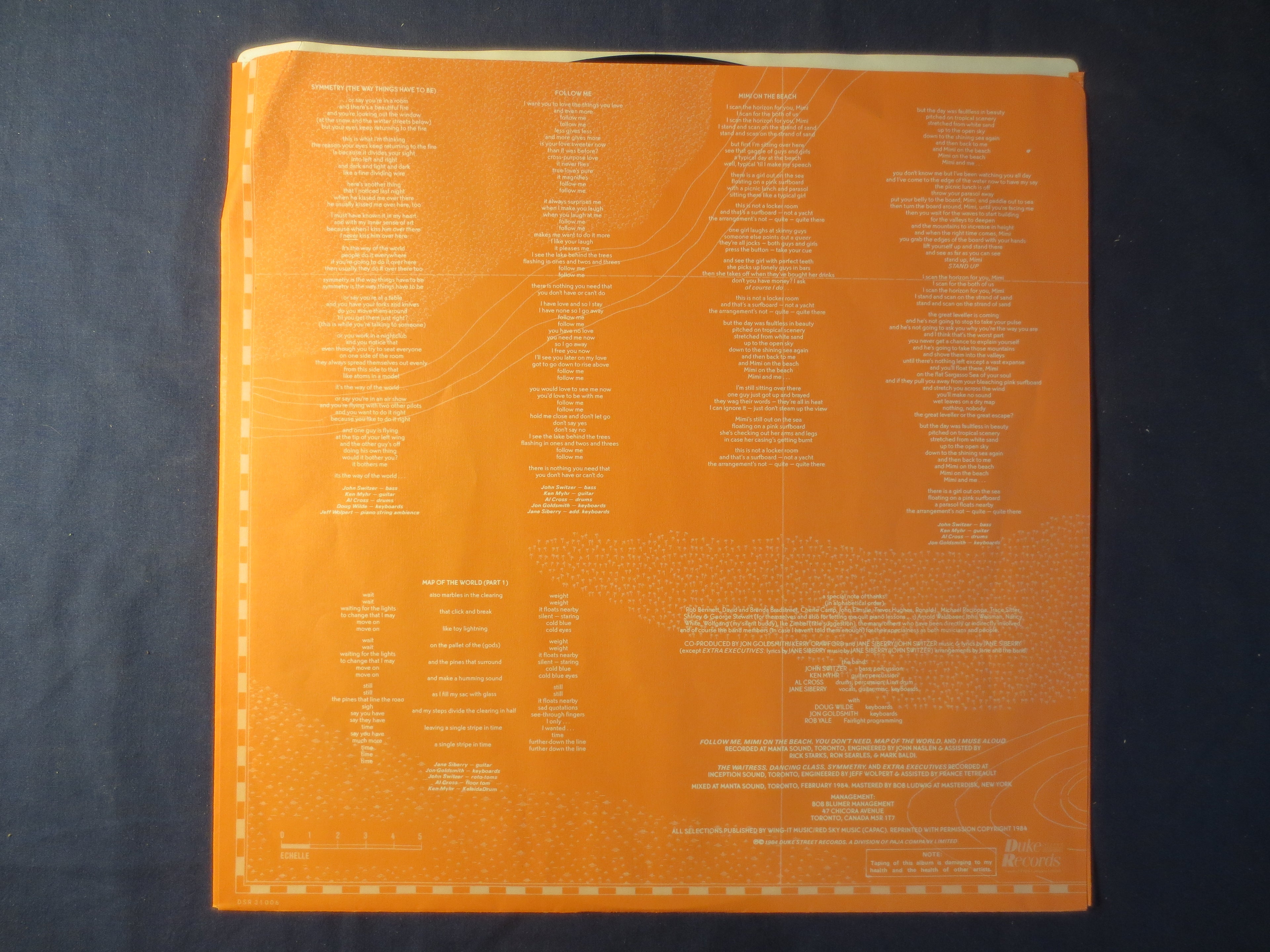 Jane Siberry – No Borders Here (1984) Vinyl LP
