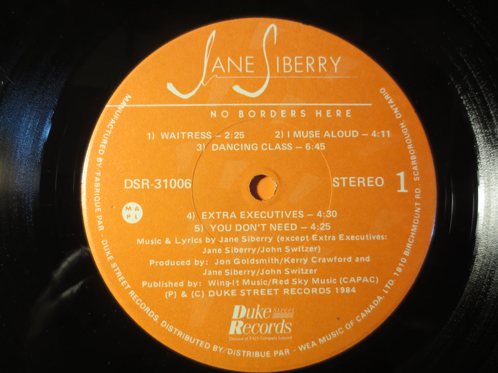 Jane Siberry – No Borders Here (1984) Vinyl LP