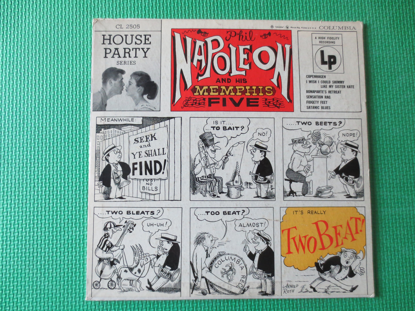 PHIL NAPOLEON and His MEMPHIS Five, Two Beat, Jazz Records, Dixieland Records, Jazz Lps, Jazz Albums, lps, 1955 Records