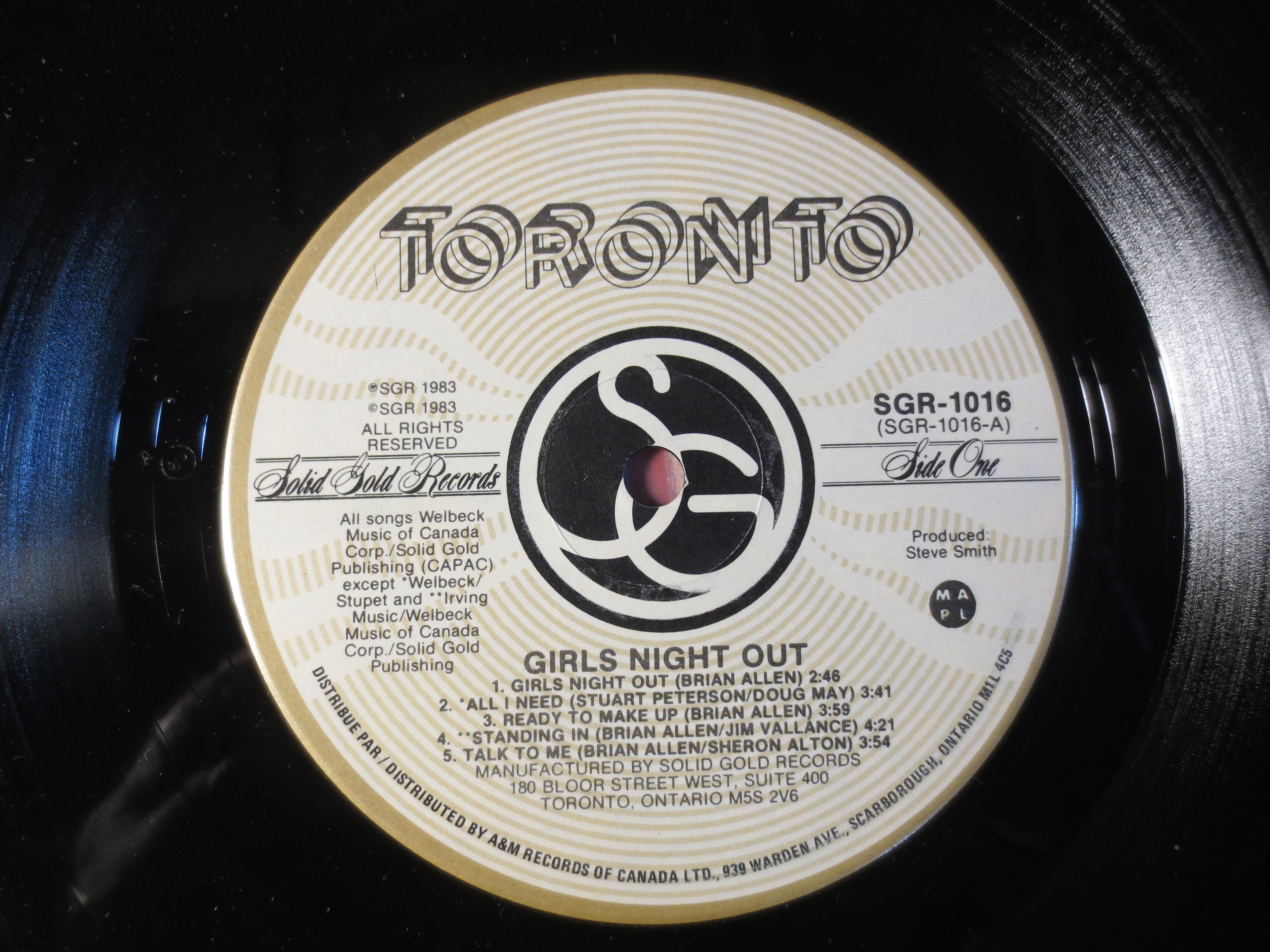 Toronto – Girls Night Out (1983) Vinyl LP