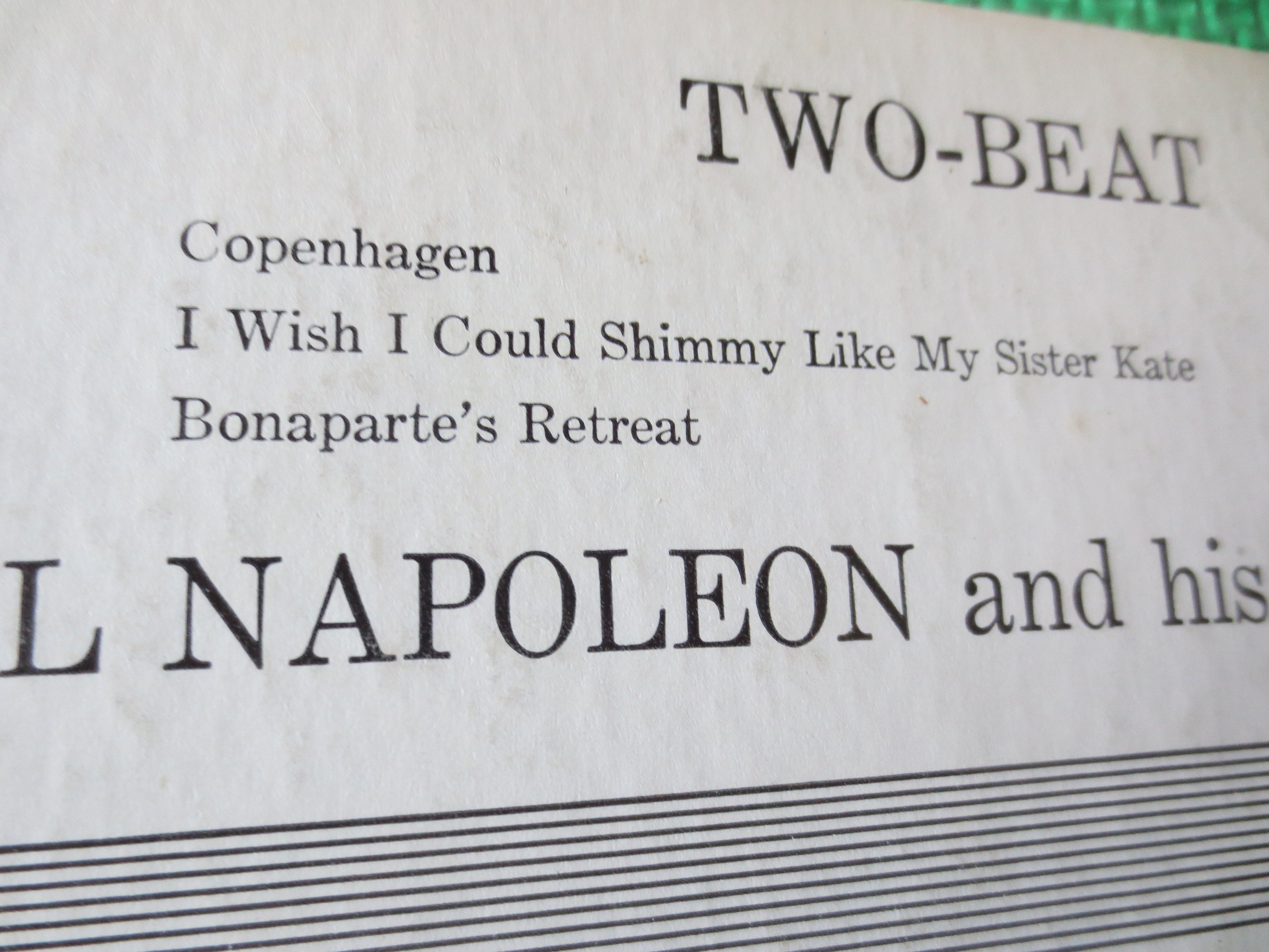 Phil Napoleon & His Memphis Five – Two Beat (1955) Vinyl LP