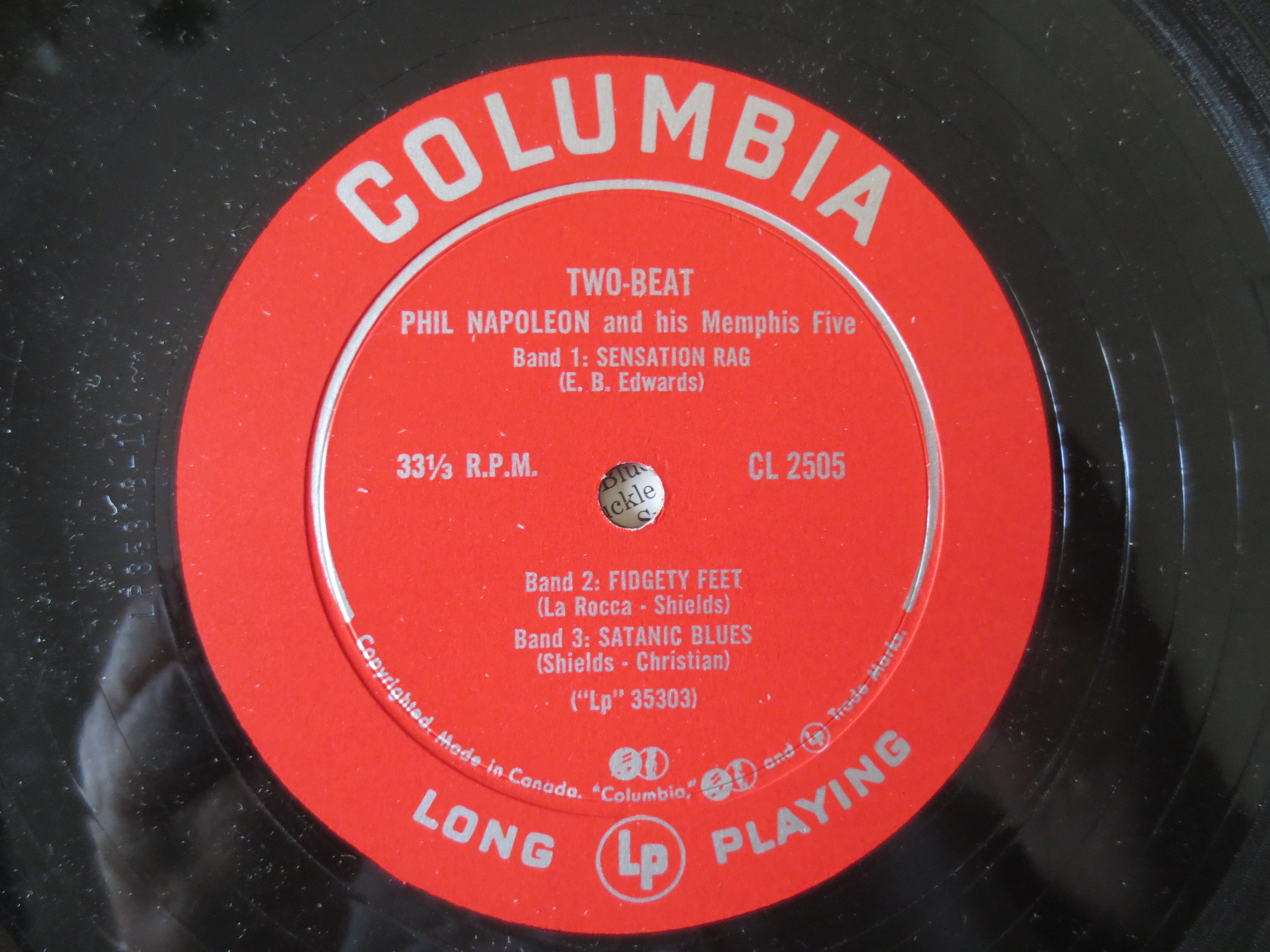 Phil Napoleon & His Memphis Five – Two Beat (1955) Vinyl LP