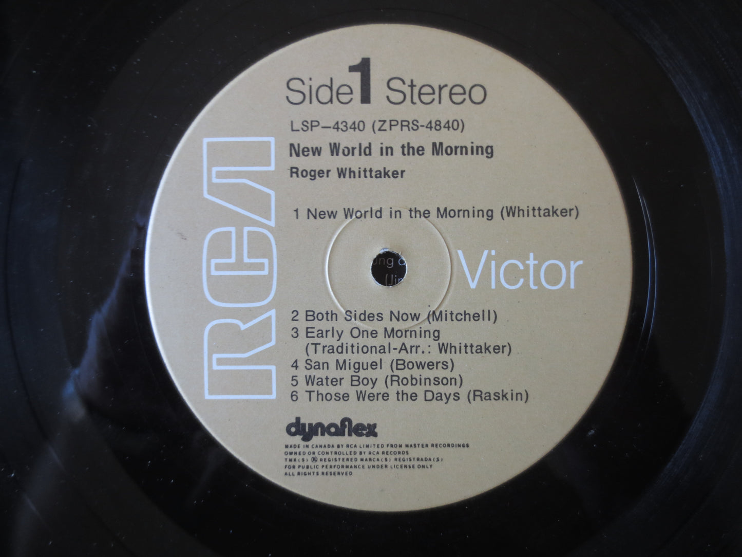 ROGER WHITTAKER, New WORLD in the Morning, Country Records, Vintage Vinyl, Record Vinyl, Lps, Vinyl Records, 1970 Records
