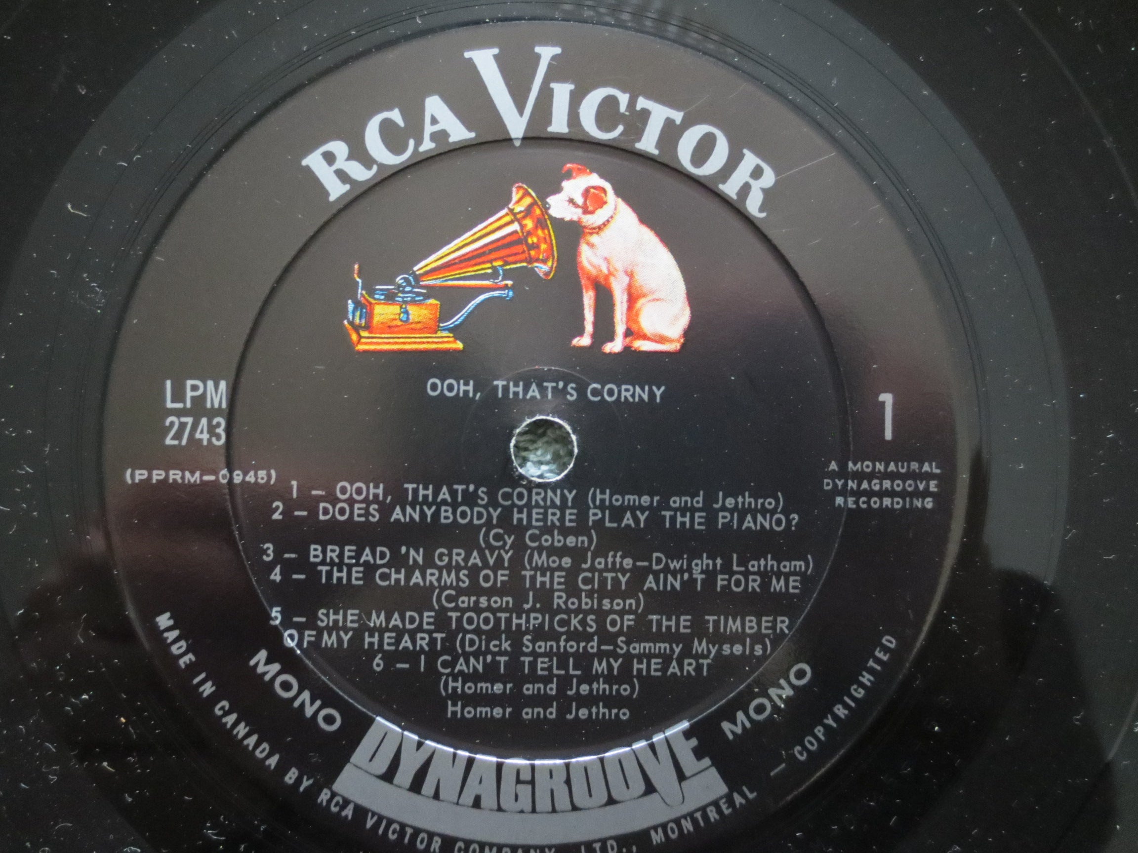 Homer & Jethro – Ooh That's Corny (1963) Vinyl LP