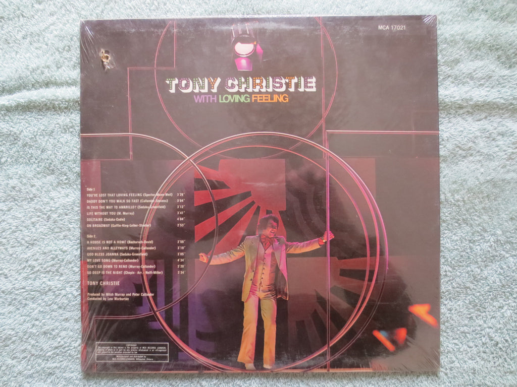 Tony Christie – With Loving Feeling (1972) Vinyl LP — Factory Sealed