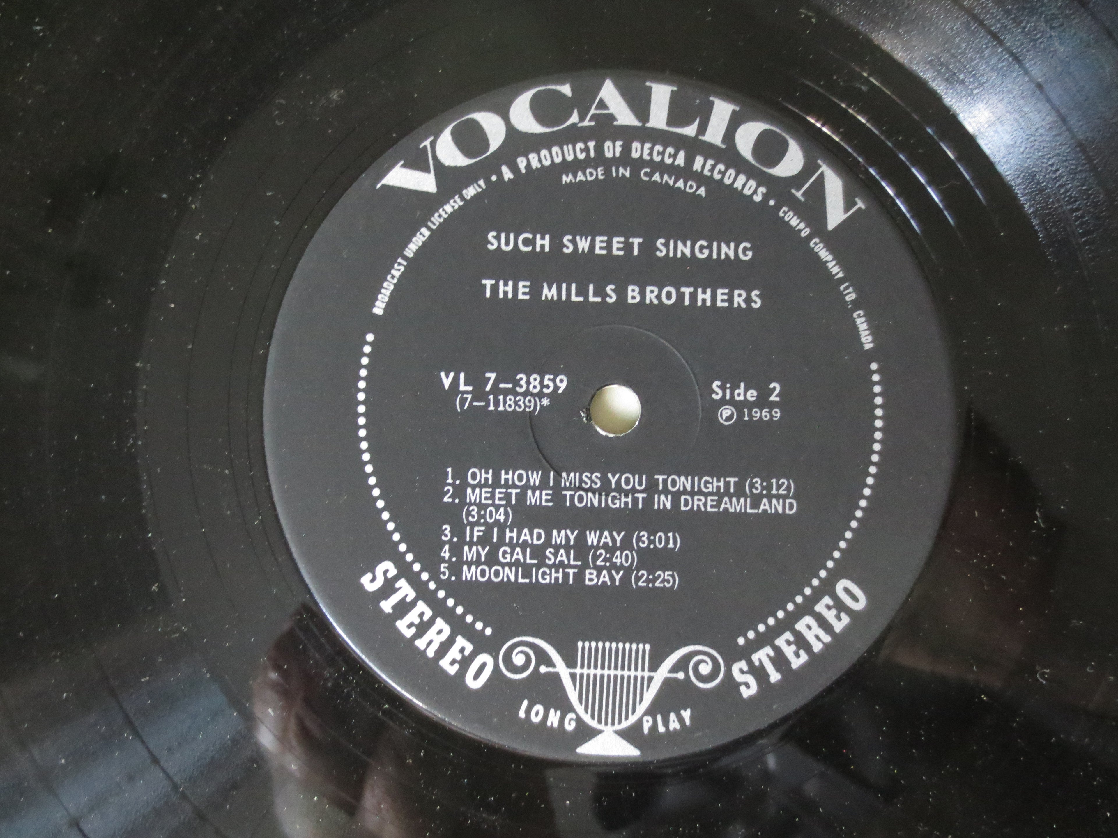 The Mills Brothers – Such Sweet Singin' (1969) Vinyl LP