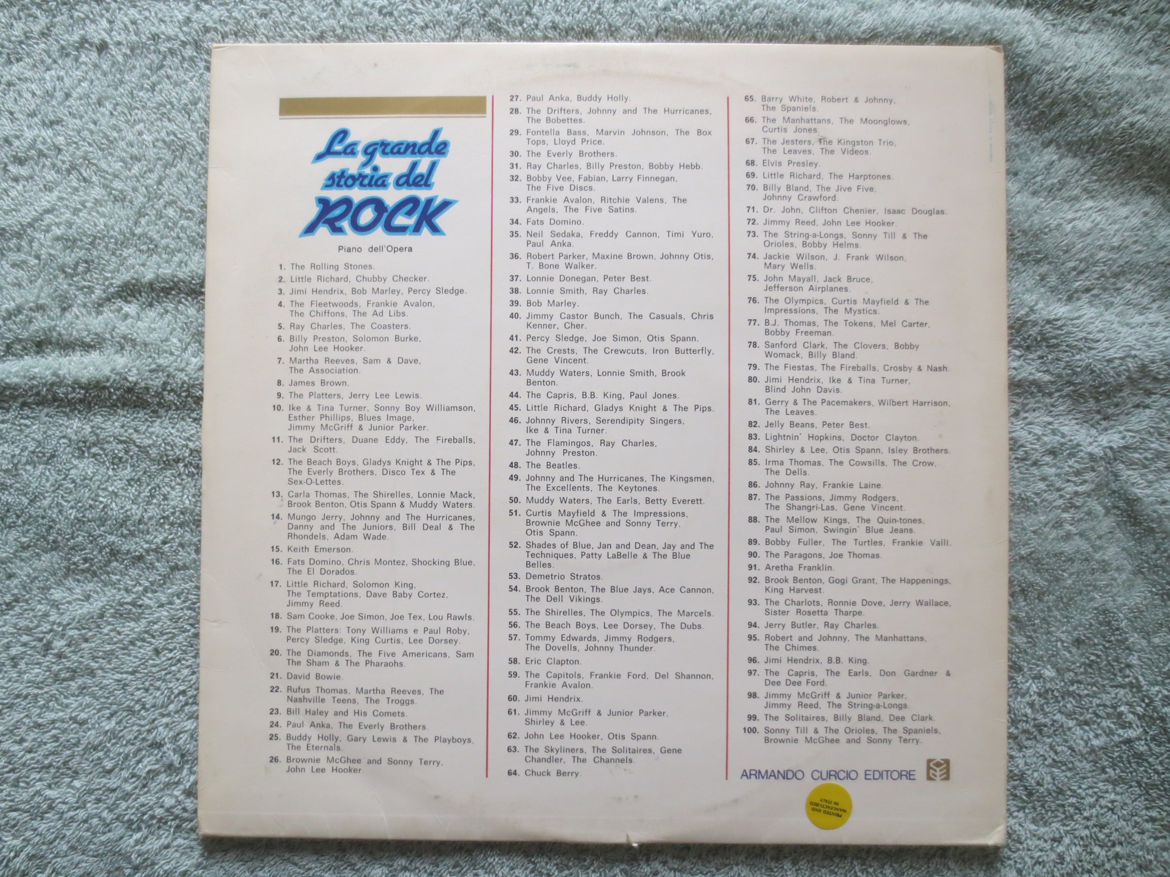 La Grande Storia Del Rock – Fats Domino / Shocking Blue (1981) Vinyl LP