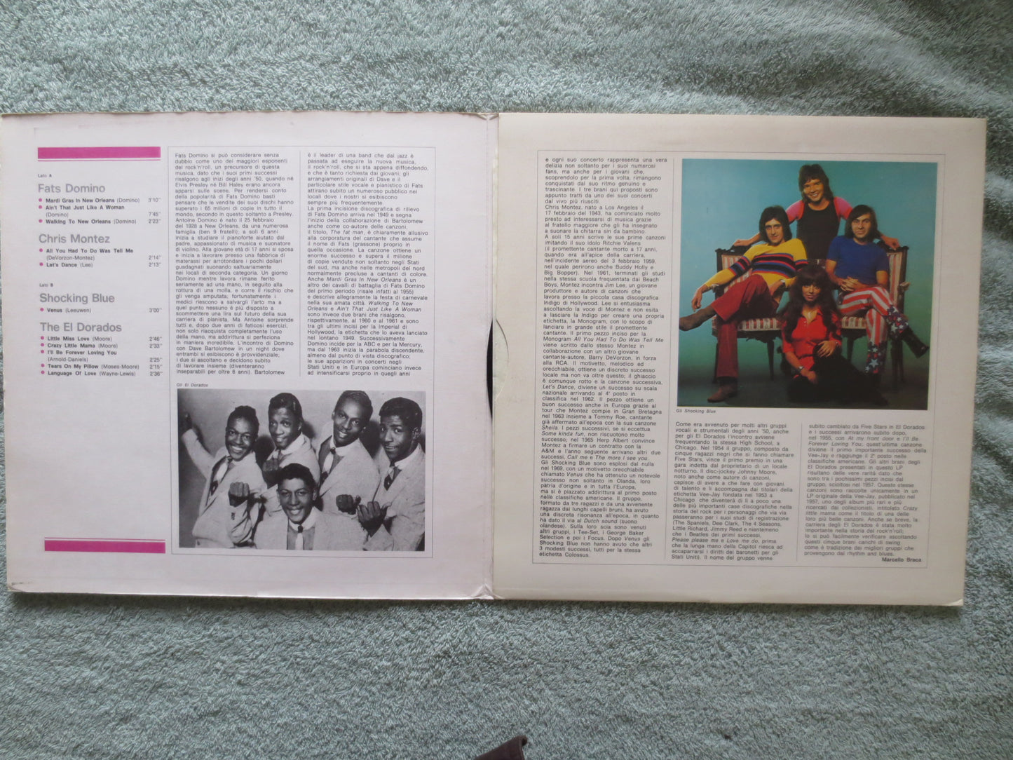 La Grande Storia Del Rock, FATS DOMINO Album, SHOCKING Blue Album, Chris Montez Album, El Dorados Album, Lps, 1981 Records
