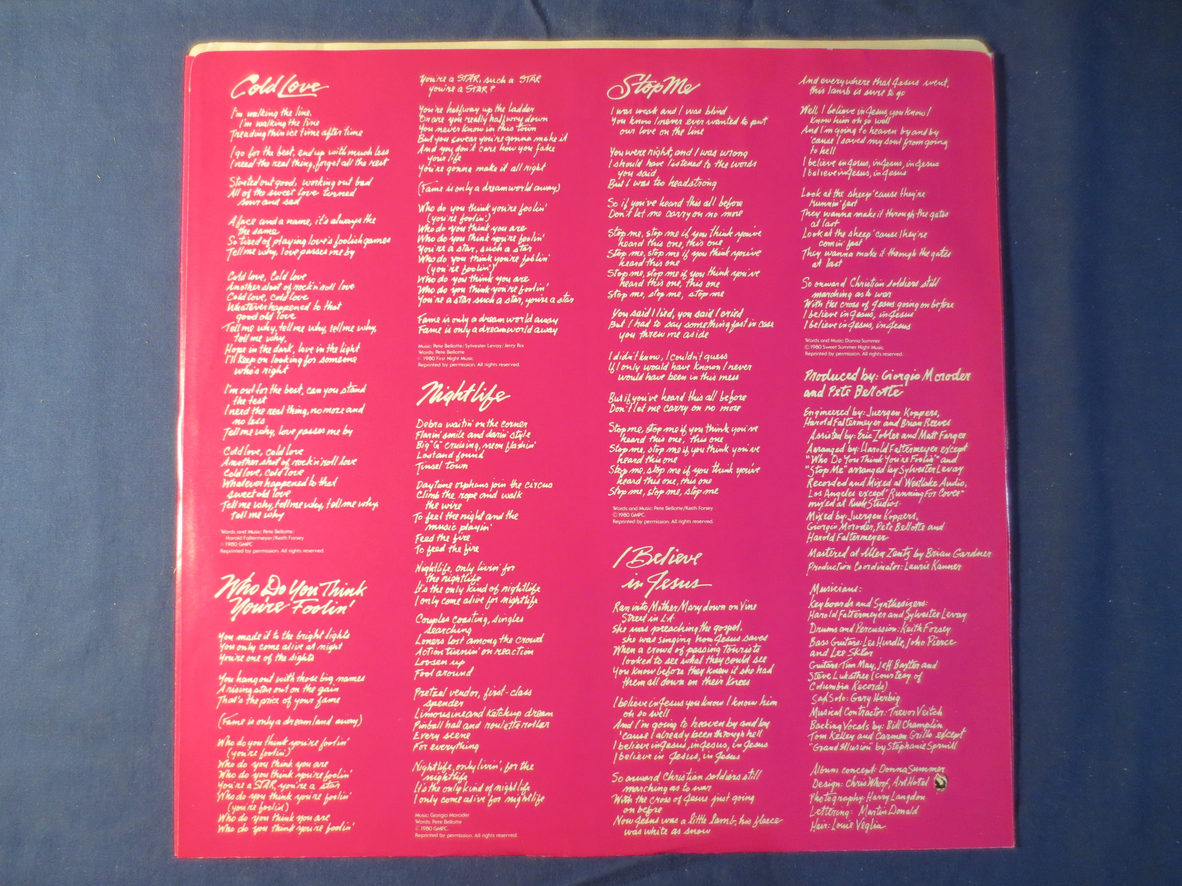 Donna Summer – The Wanderer (1980) Vinyl LP