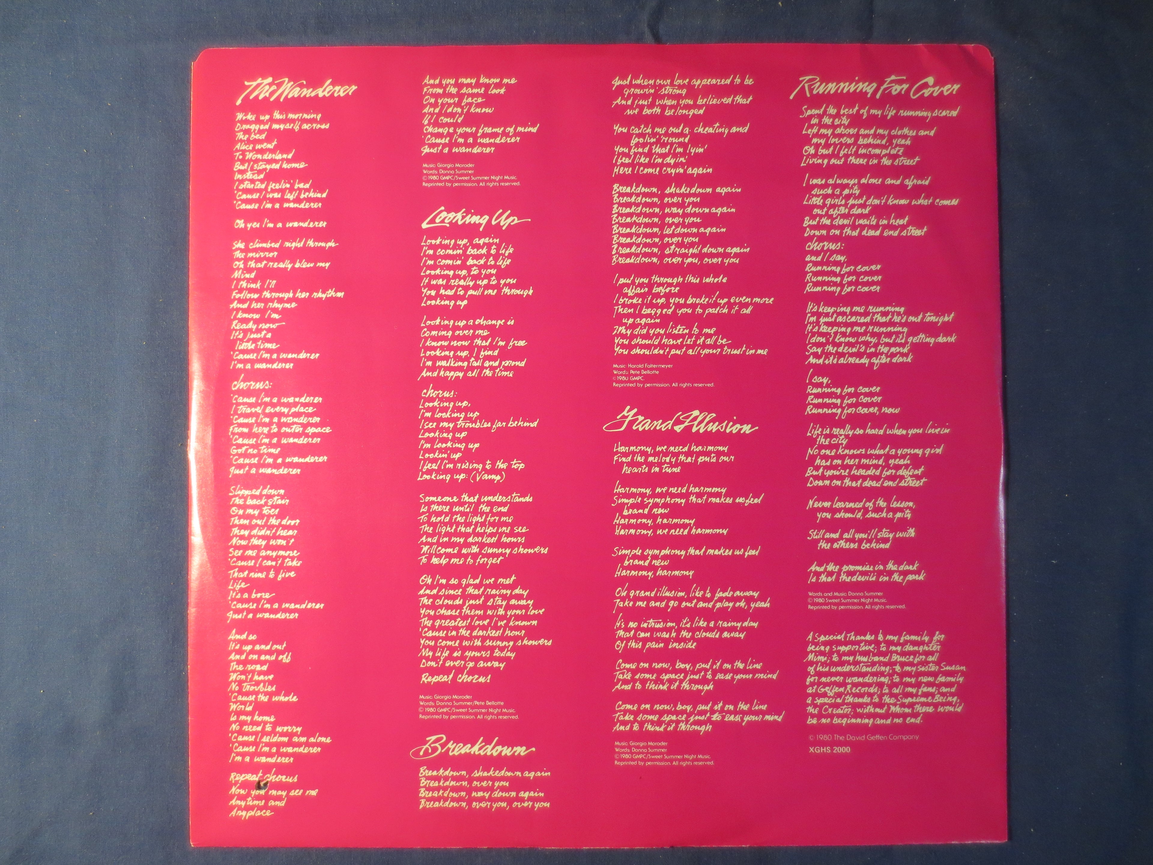 Donna Summer – The Wanderer (1980) Vinyl LP