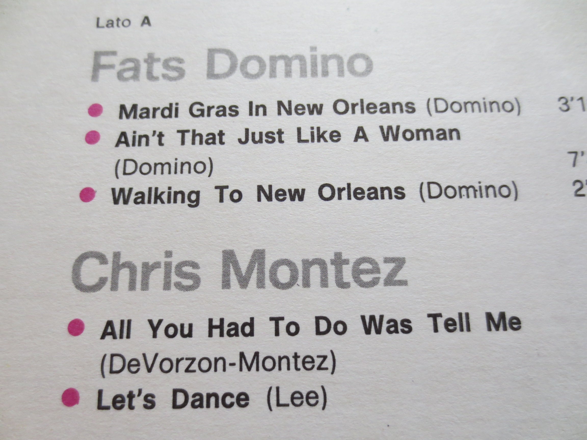 La Grande Storia Del Rock – Fats Domino / Shocking Blue (1981) Vinyl LP