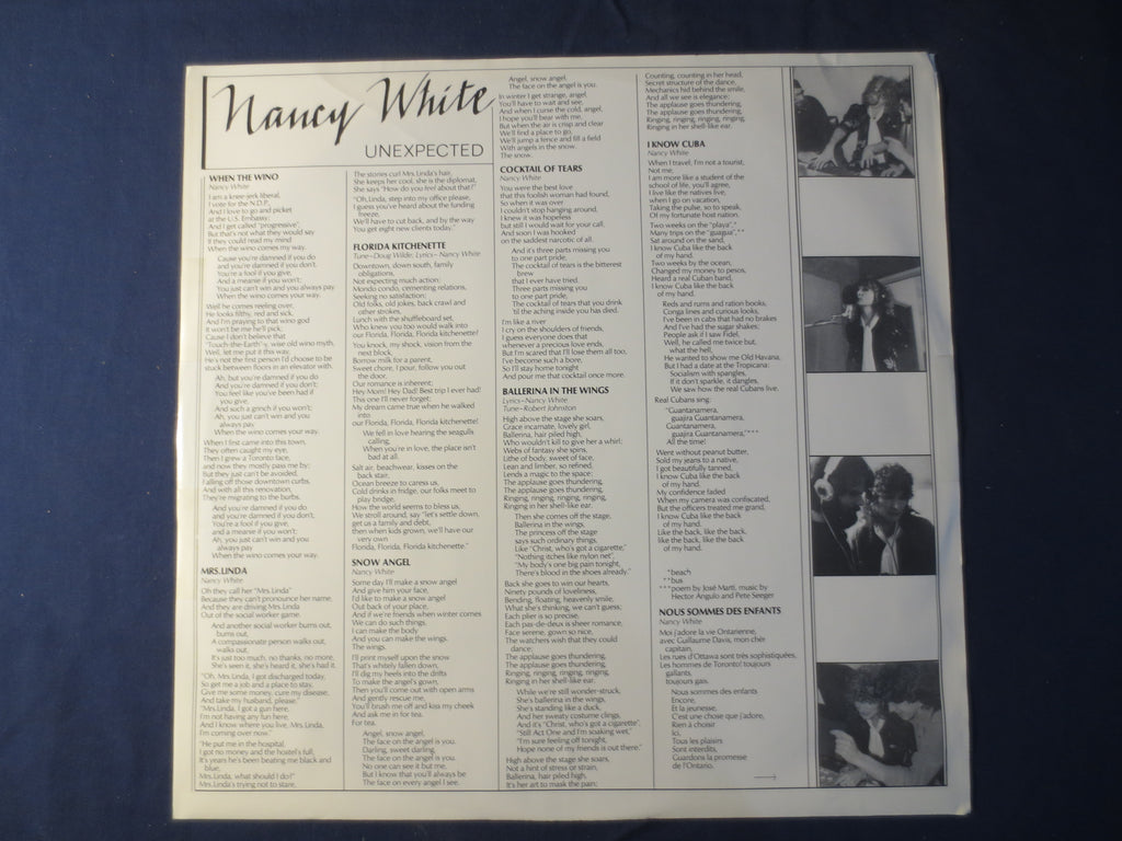 Nancy White – Unexpected (1983) Vinyl LP