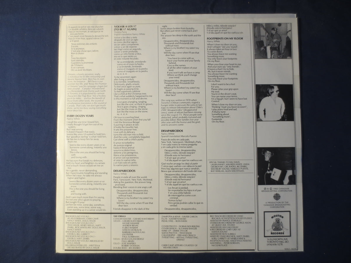 Nancy White – Unexpected (1983) Vinyl LP