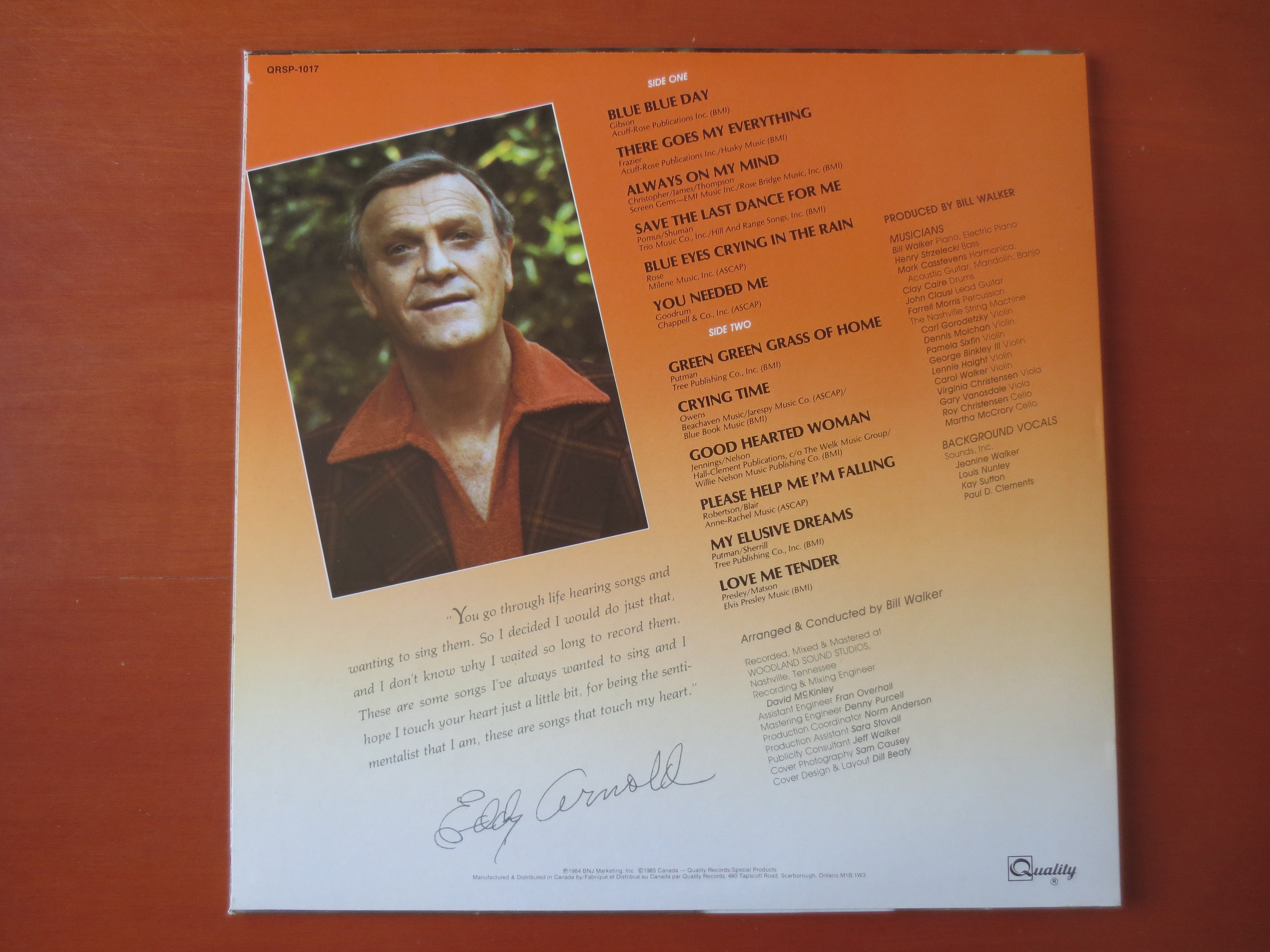 Eddy Arnold – Songs That Touch My Heart (1985) [Vinyl LP]