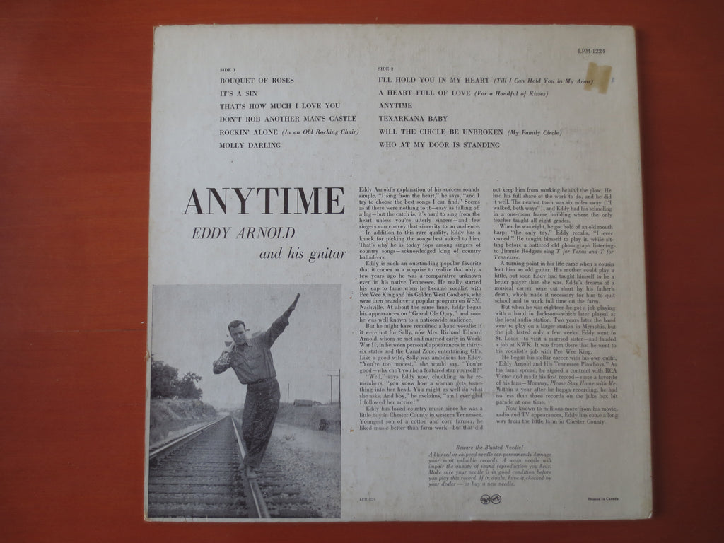Eddy Arnold – Anytime (1956) Vinyl LP
