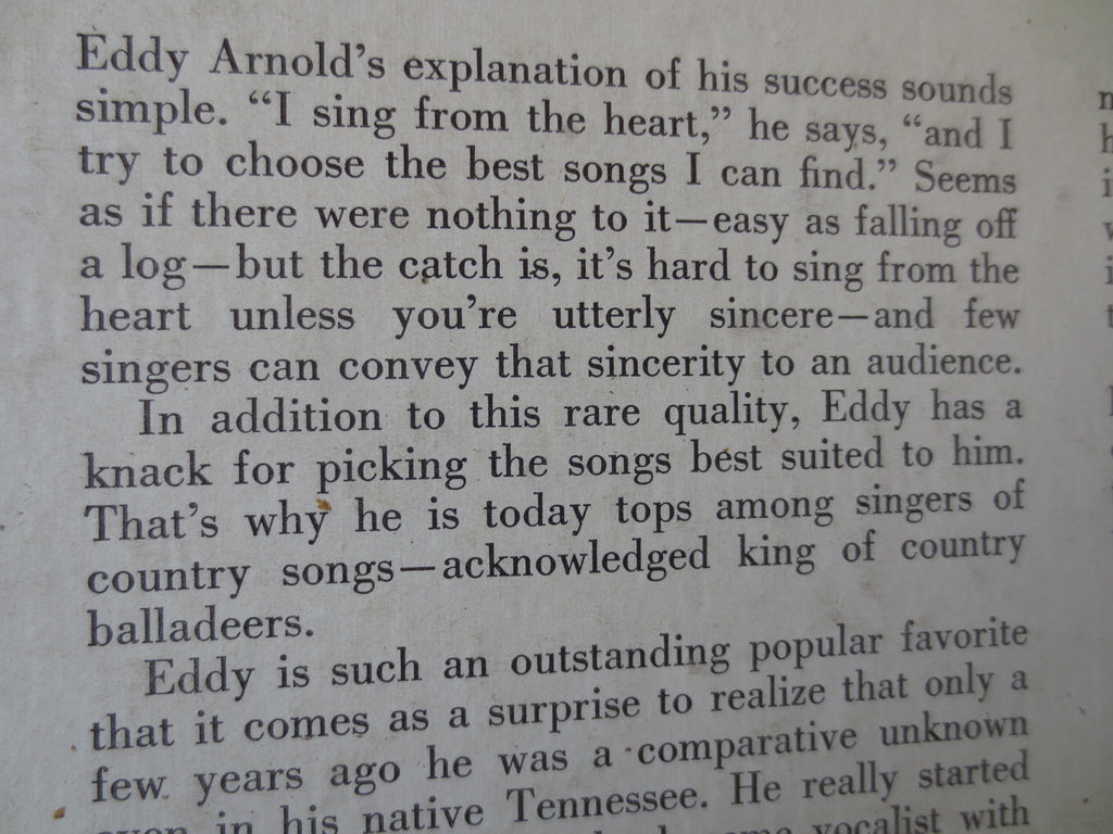 Eddy Arnold – Anytime (1956) Vinyl LP