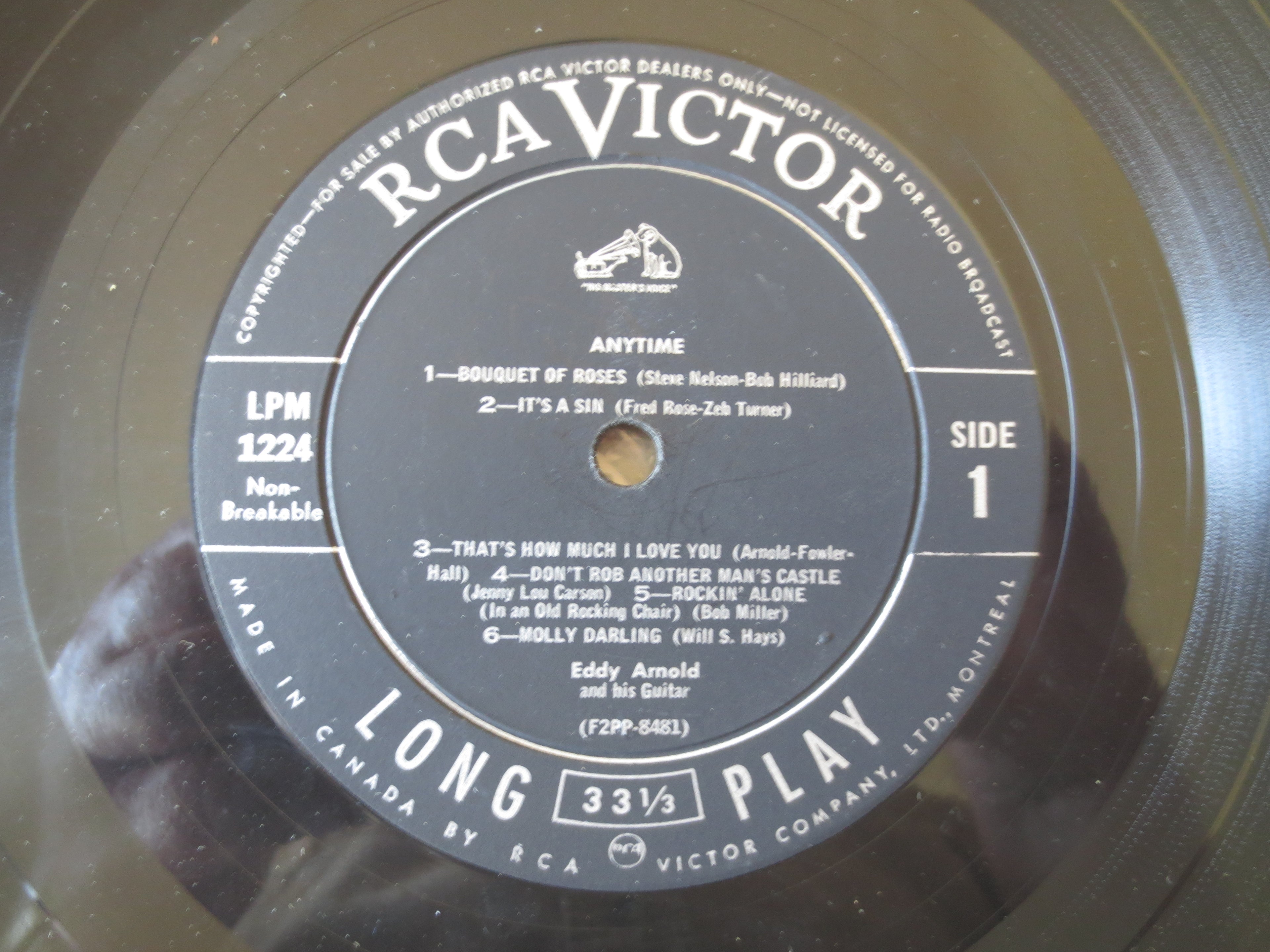 Eddy Arnold – Anytime (1956) Vinyl LP