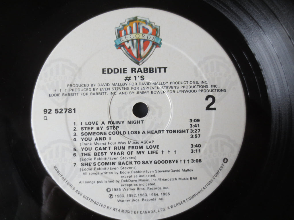 Eddie Rabbitt – #1's (1985) Vinyl LP