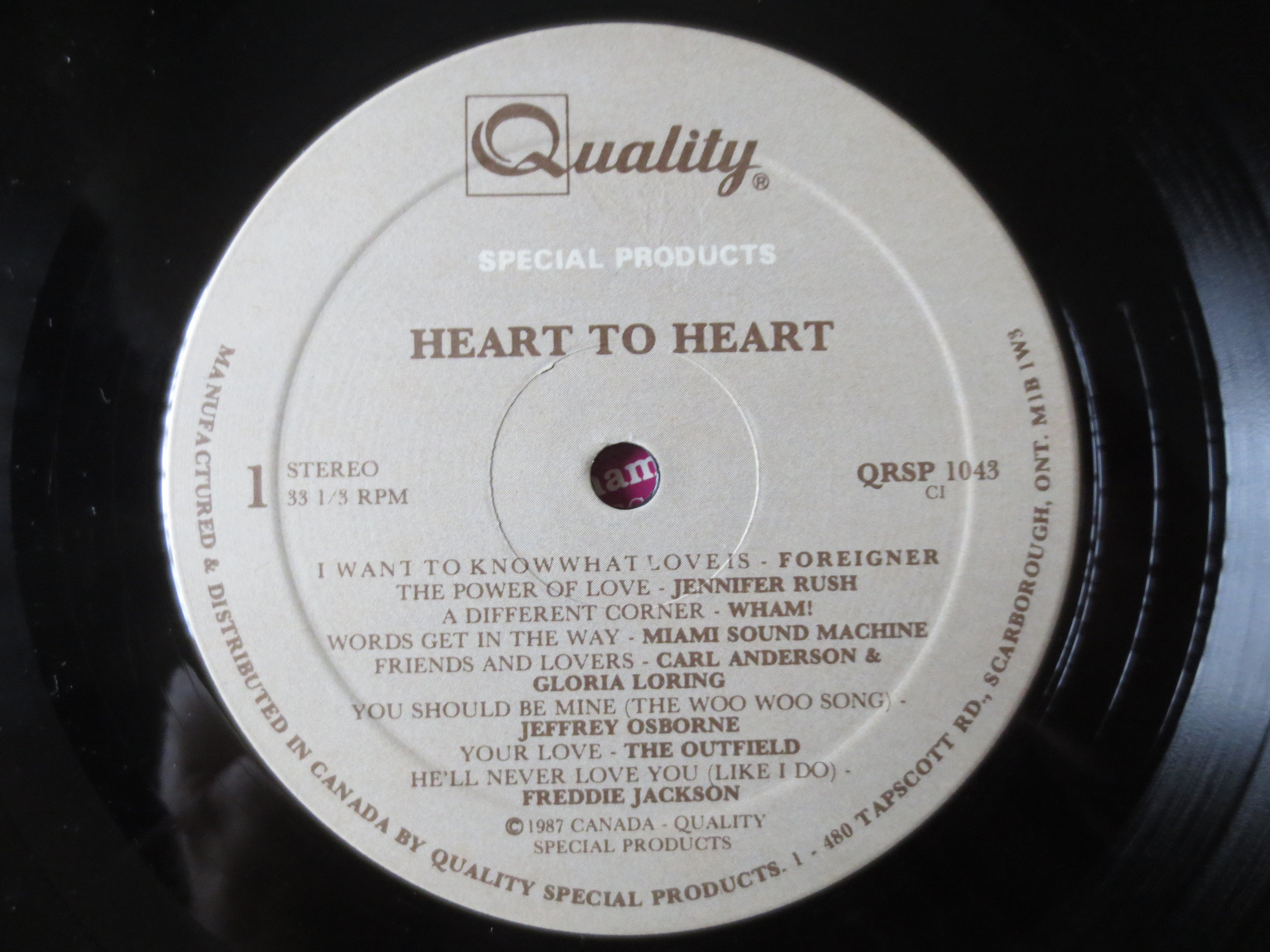 Heart to Heart – Chapter One (1987) Vinyl LP