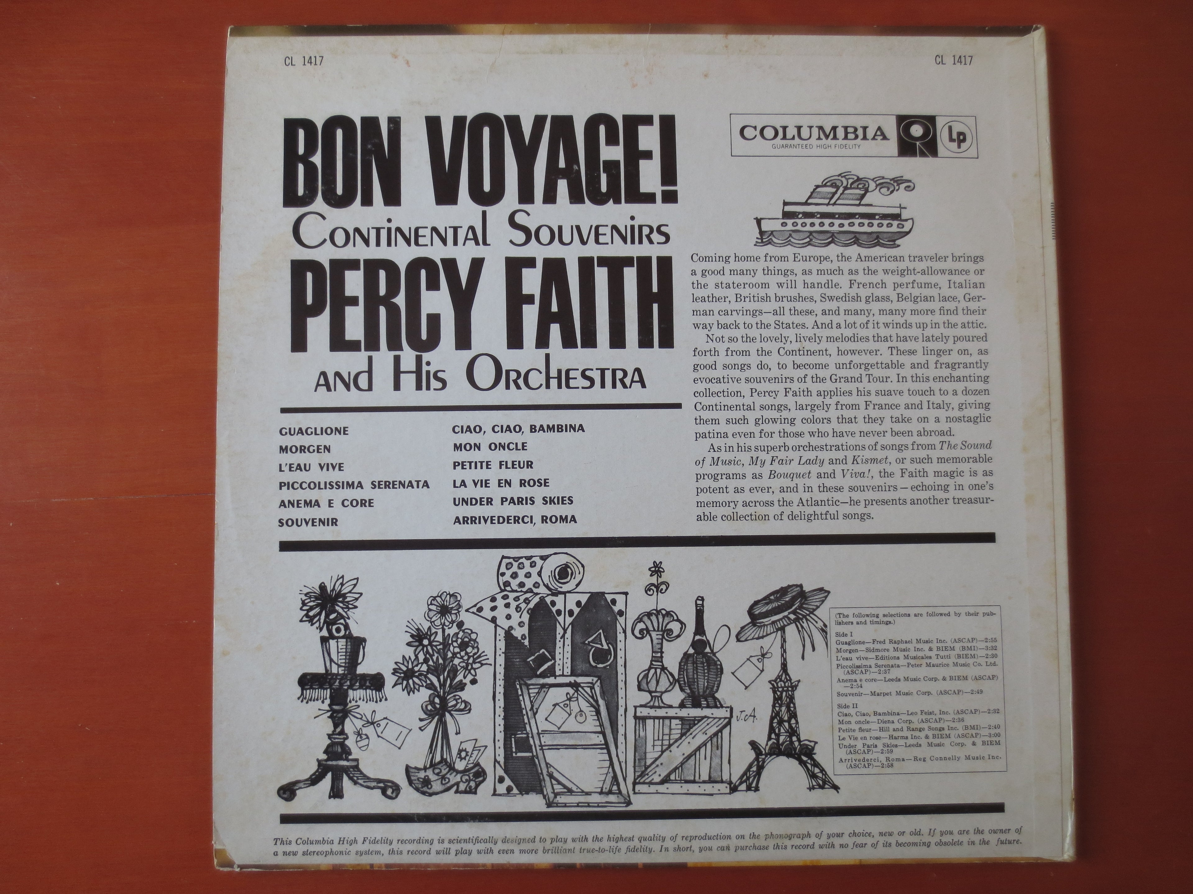 Percy Faith – Bon Voyage (1960) [Vinyl LP]