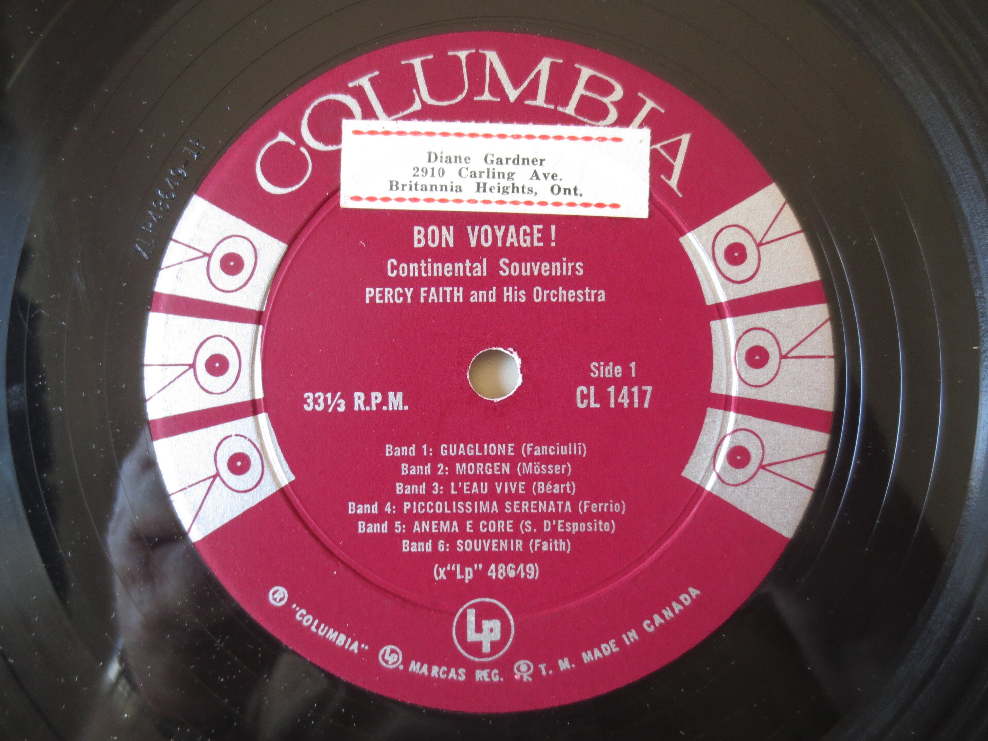 Percy Faith – Bon Voyage (1960) [Vinyl LP]
