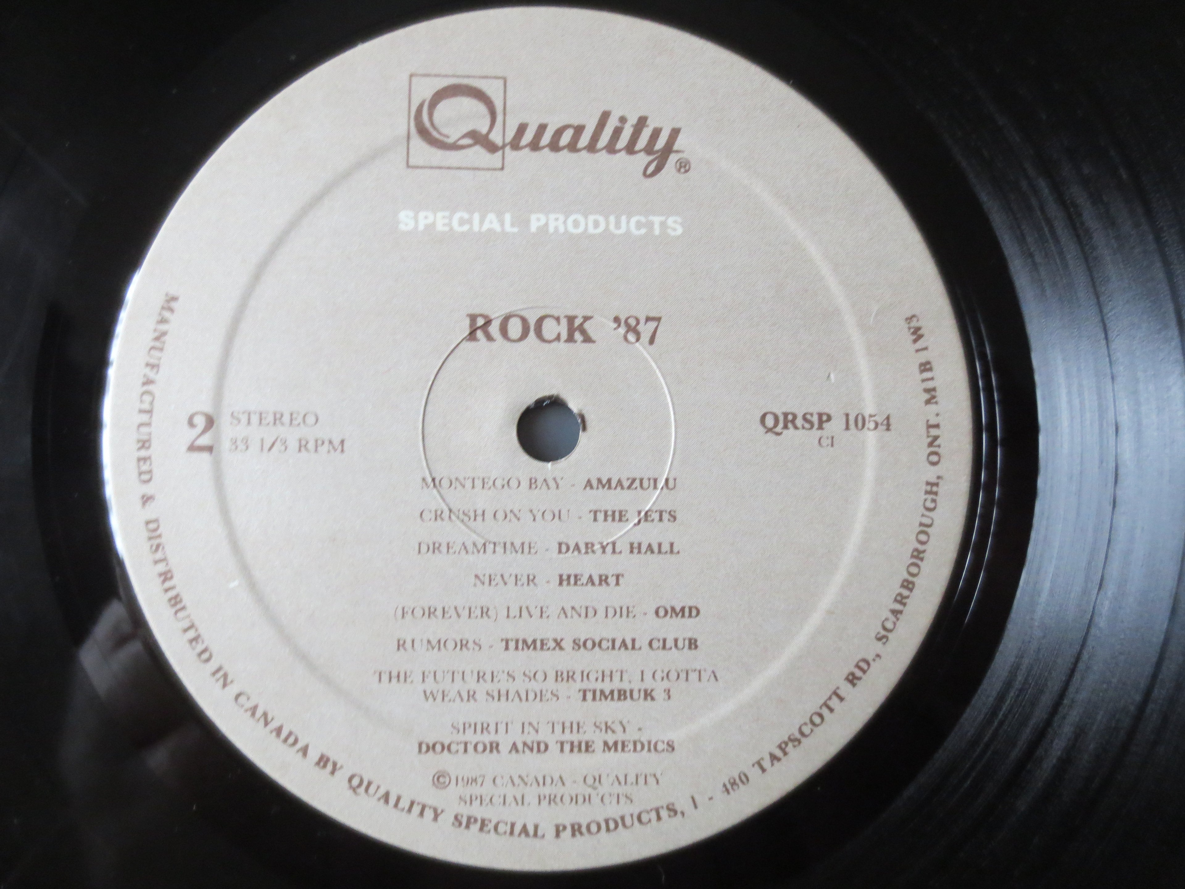 Rock '87 – Compilation (1987) Vinyl LP