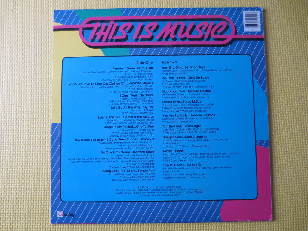 This Is Music – Heart, Nu Shooz, Pet Shop Boys & More (1987) Vinyl LP